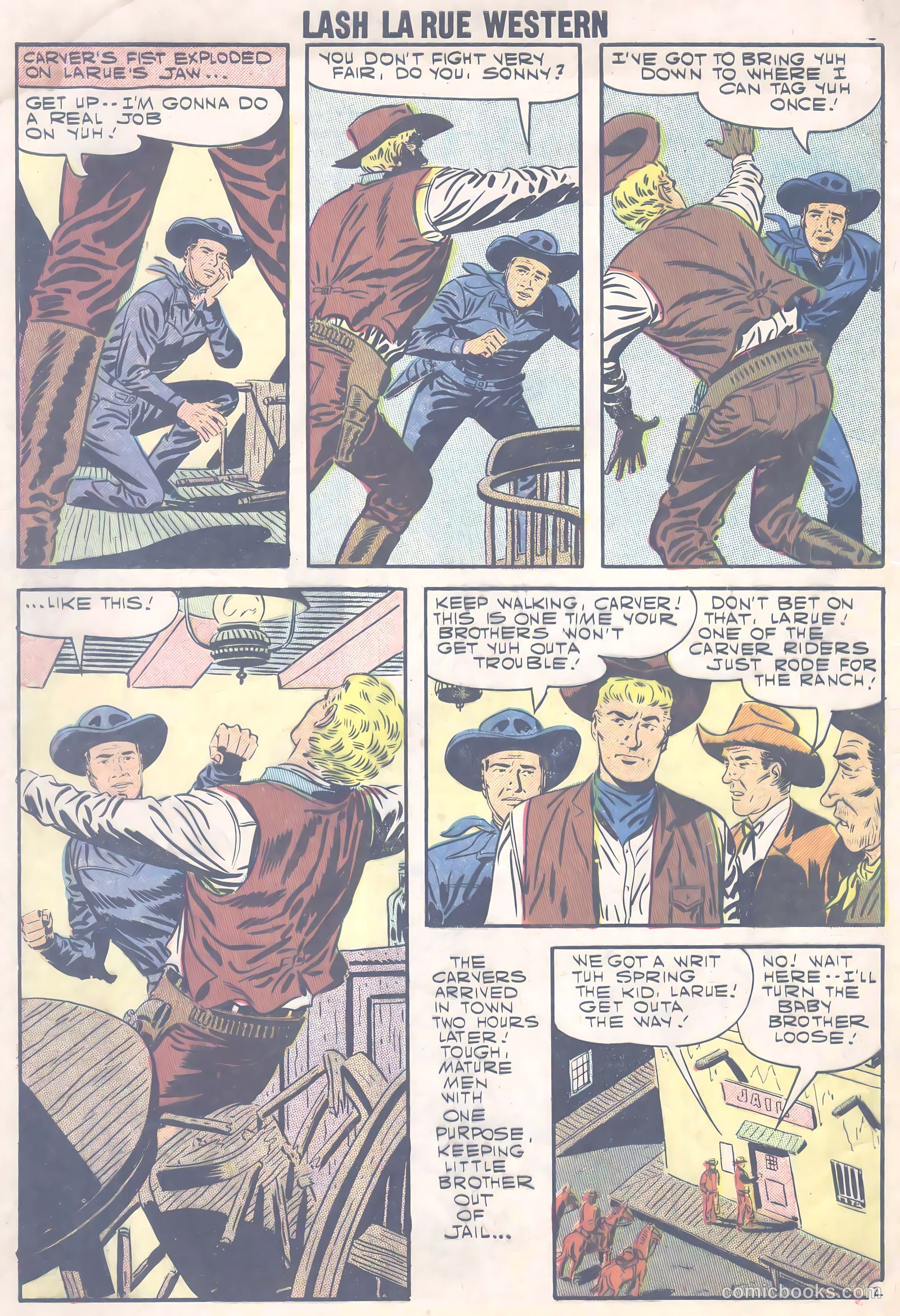 Lash La Rue Western #66 (1957) — page 5 of 37
