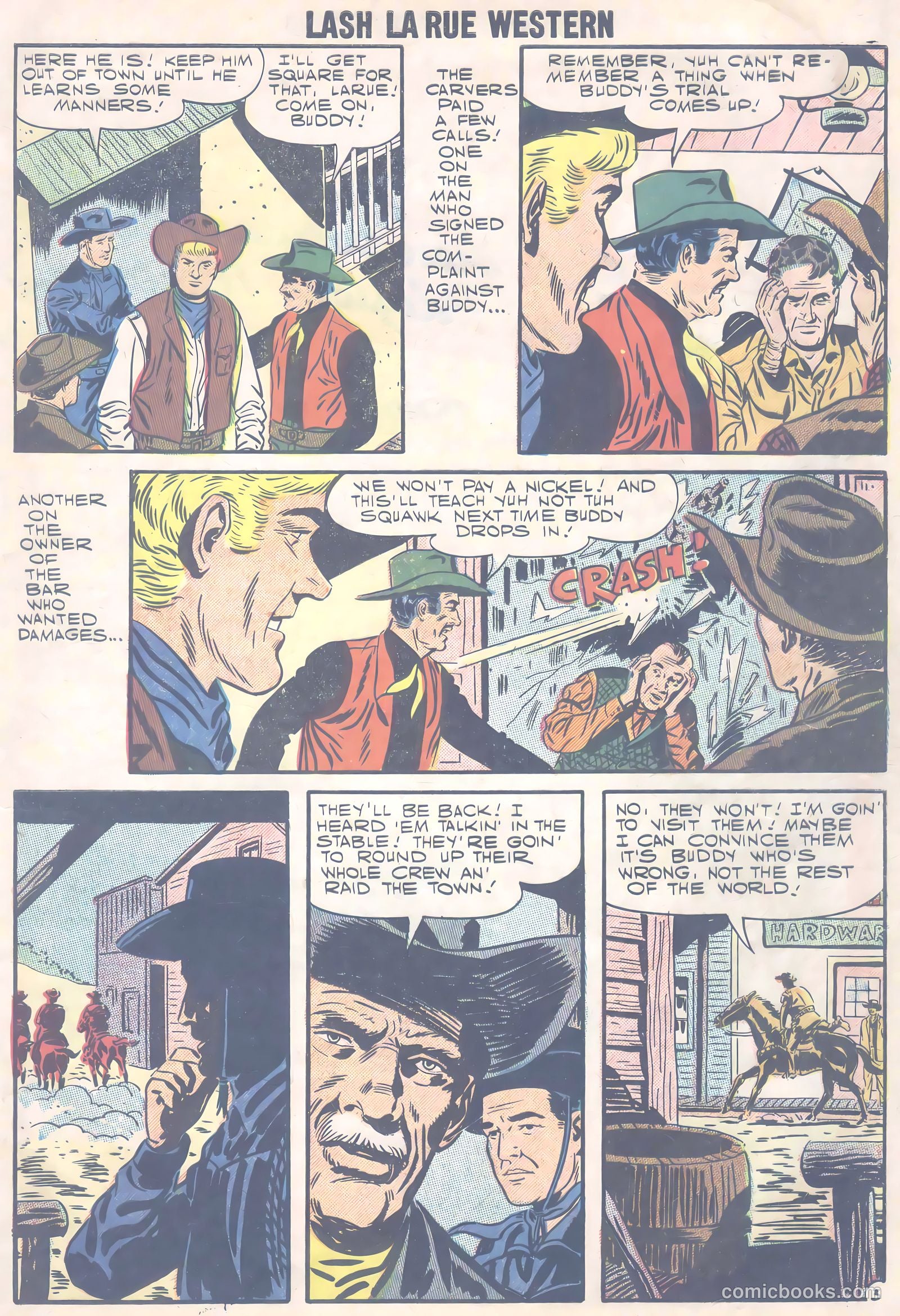 Lash La Rue Western #66 (1957) — page 6 of 37