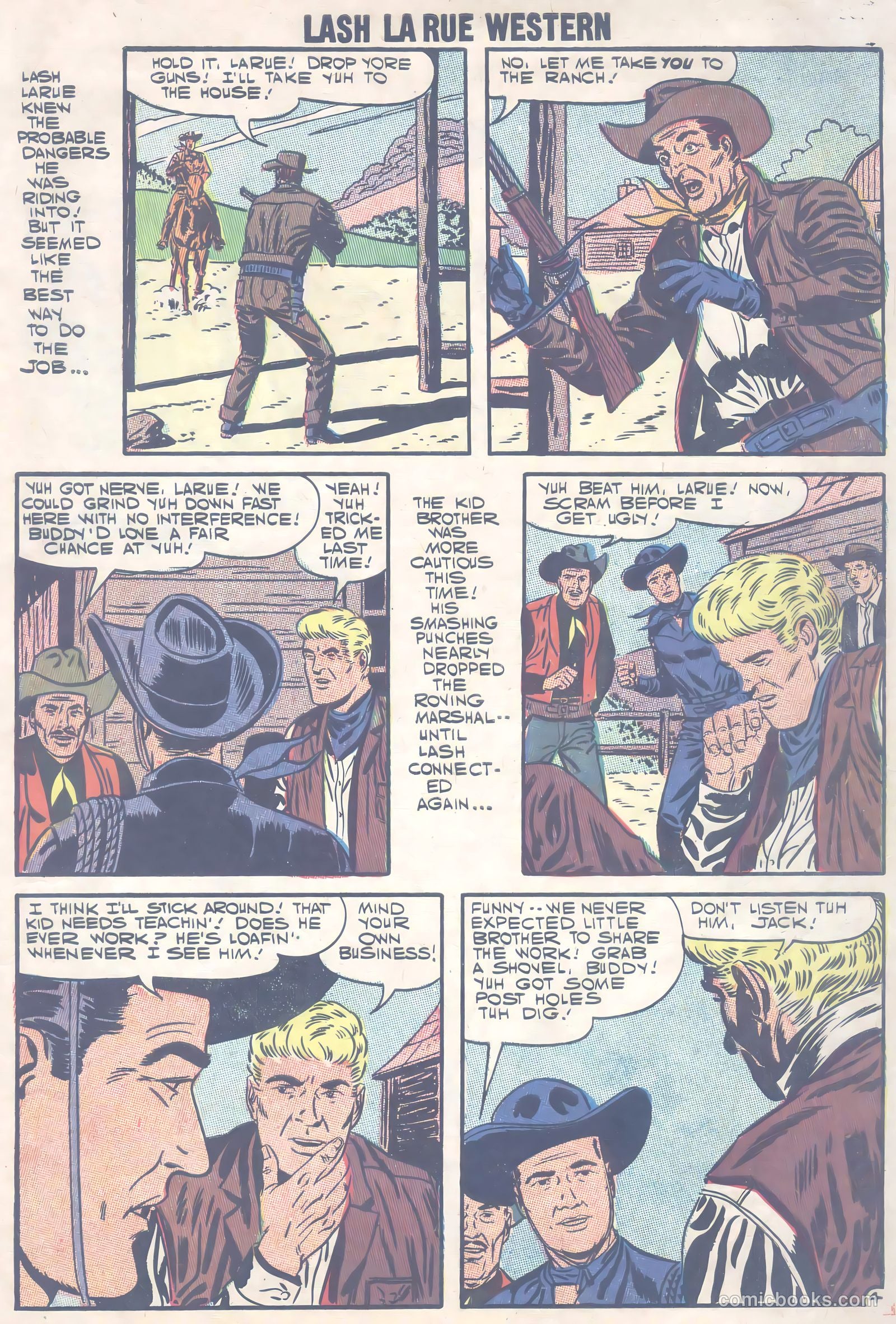 Lash La Rue Western #66 (1957) — page 8 of 37