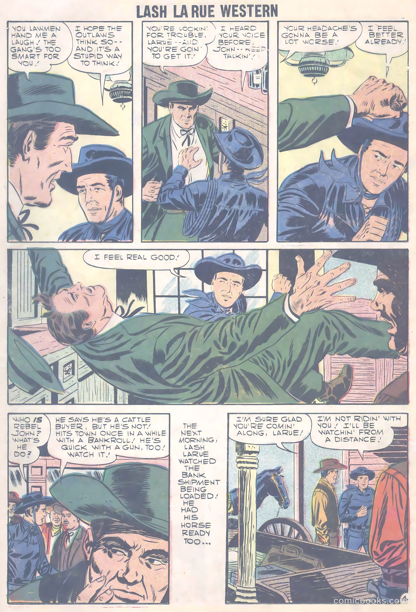 Lash La Rue Western #66 (1957) — page 13 of 37