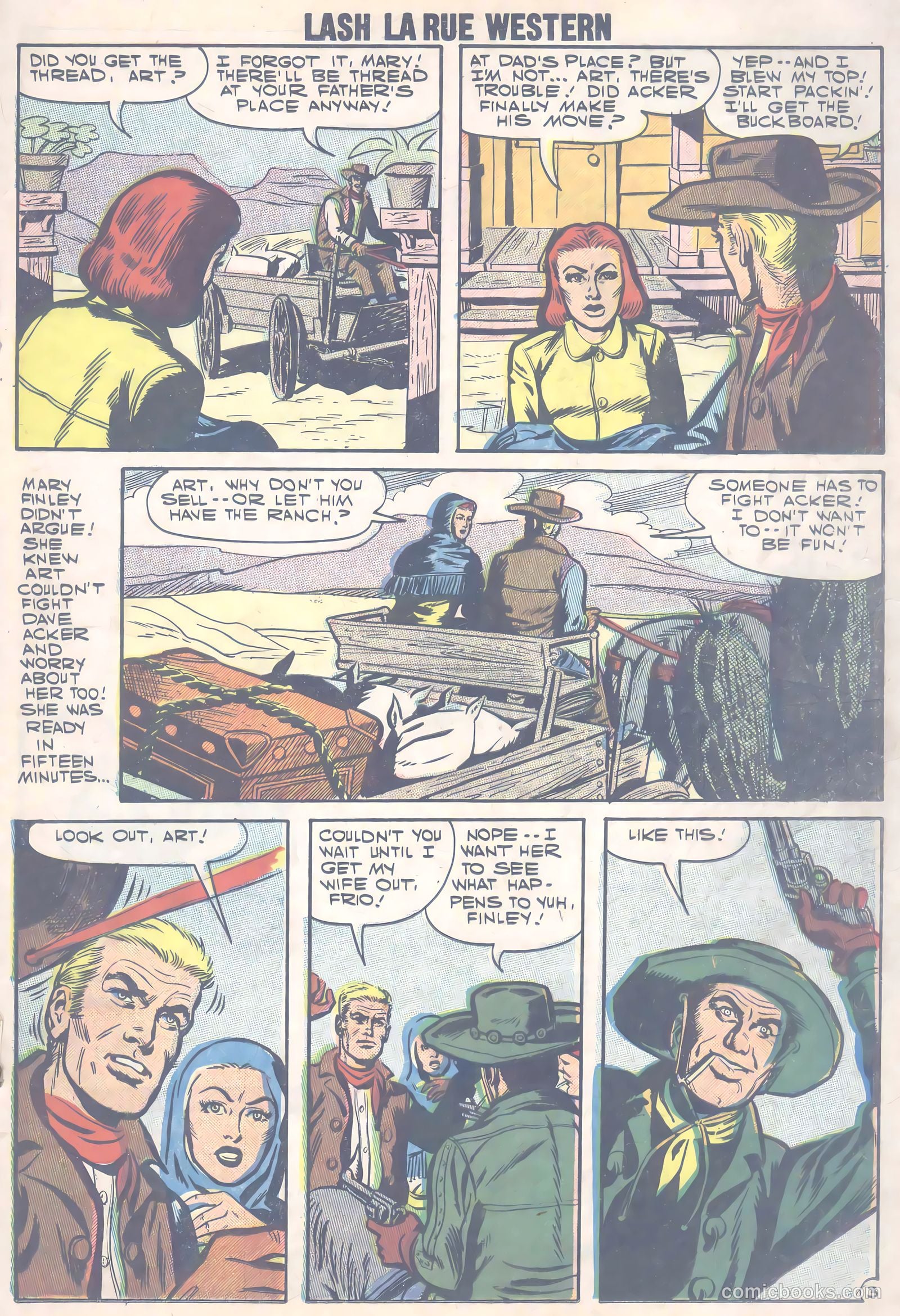 Lash La Rue Western #66 (1957) — page 22 of 37