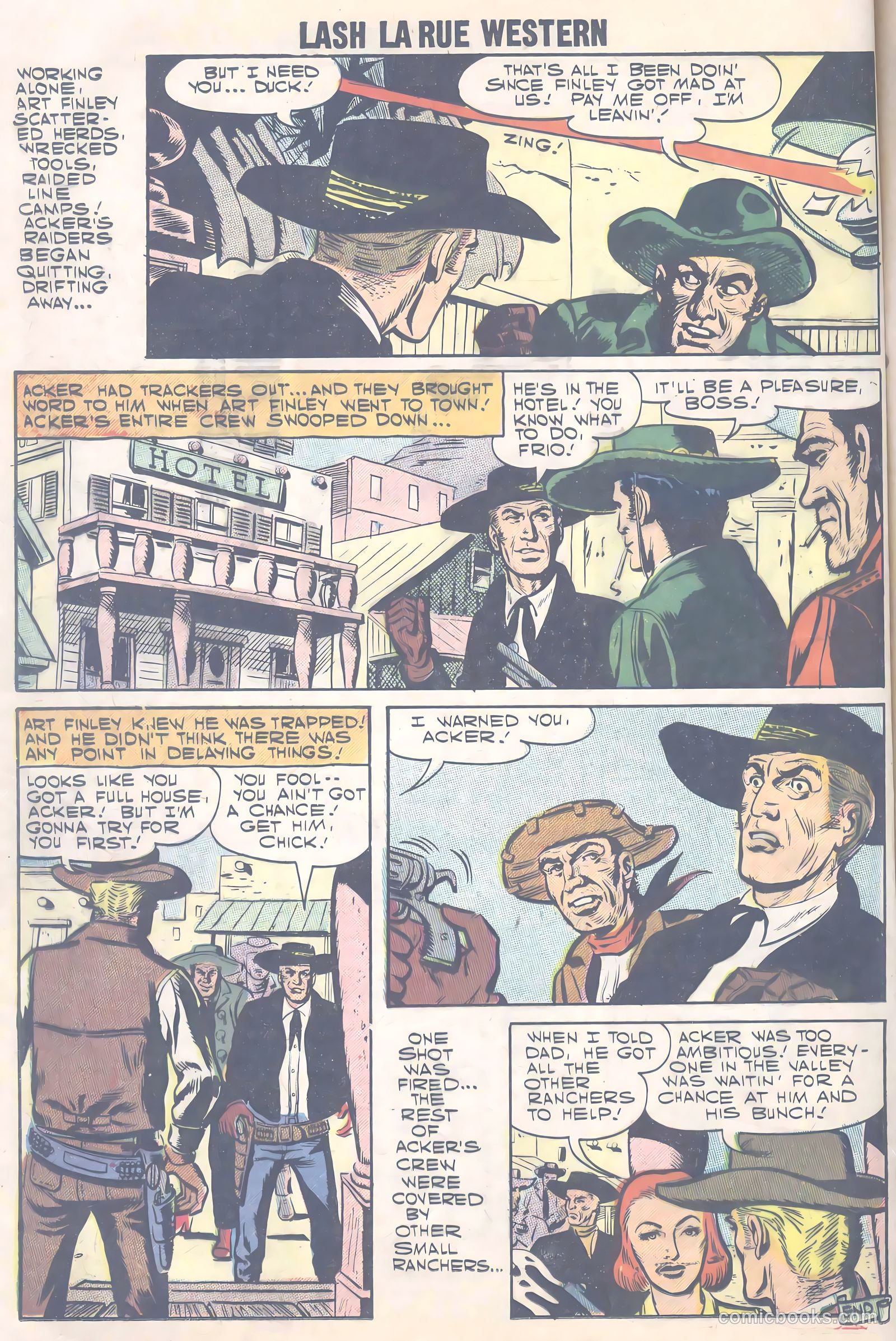 Lash La Rue Western #66 (1957) — page 25 of 37