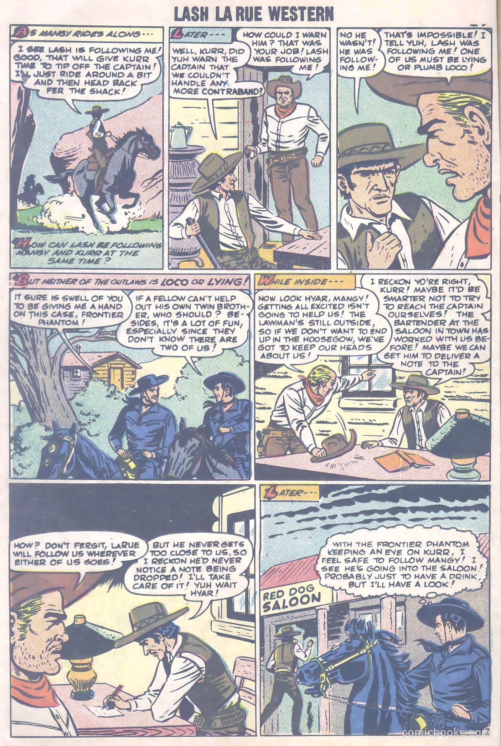 Lash La Rue Western #66 (1957) — page 27 of 37