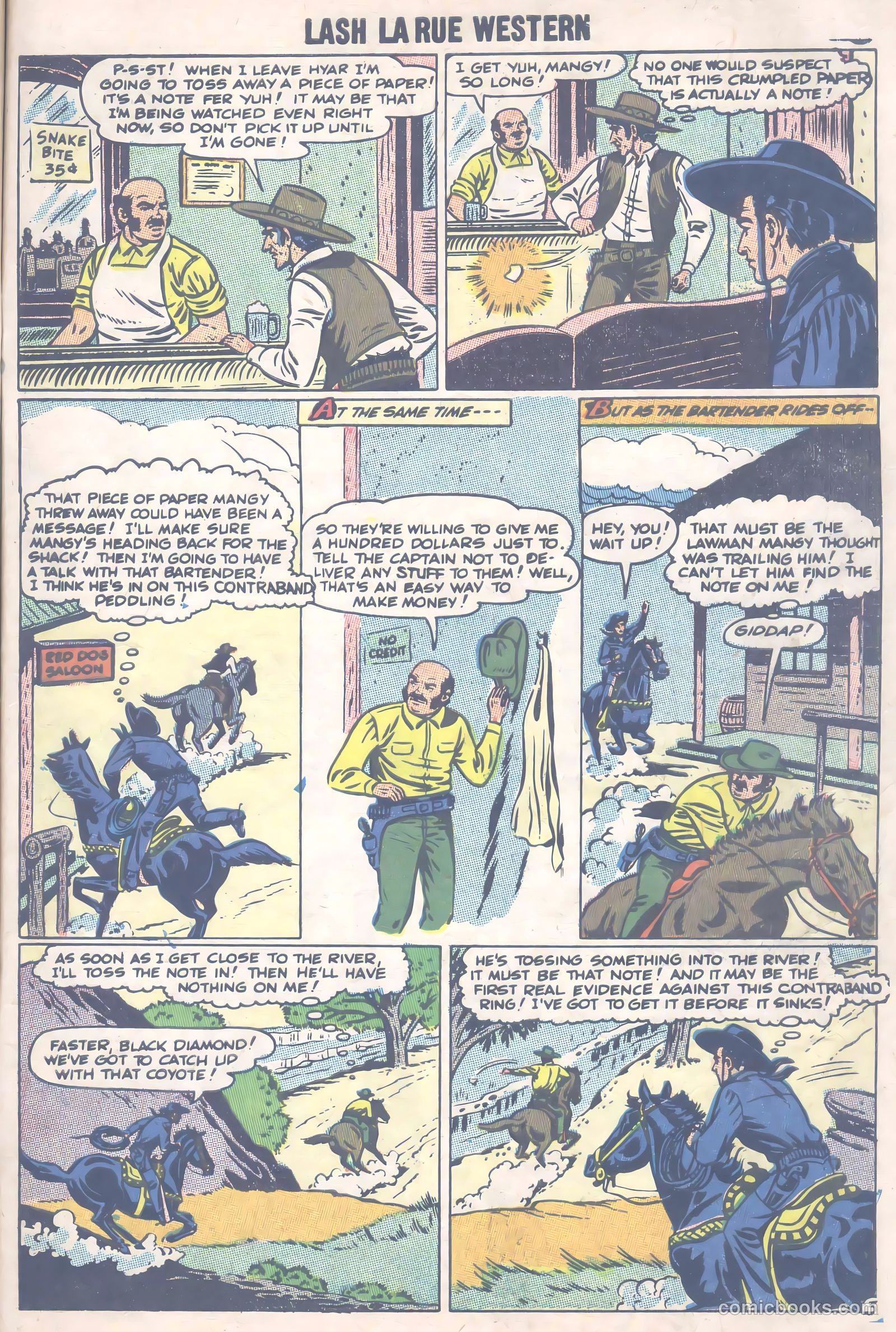 Lash La Rue Western #66 (1957) — page 28 of 37