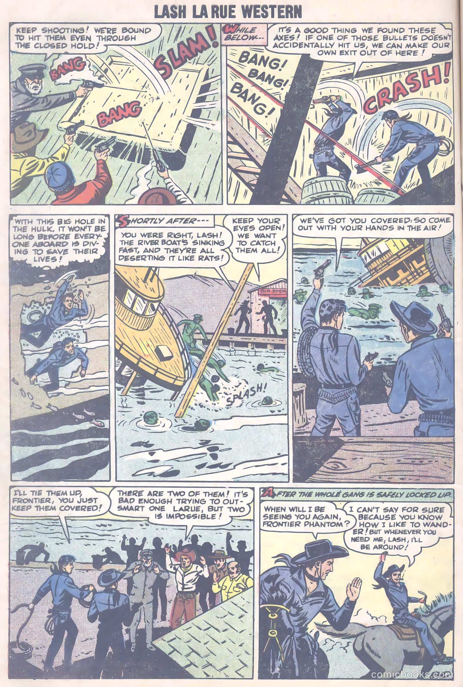 Lash La Rue Western #66 (1957) — page 33 of 37