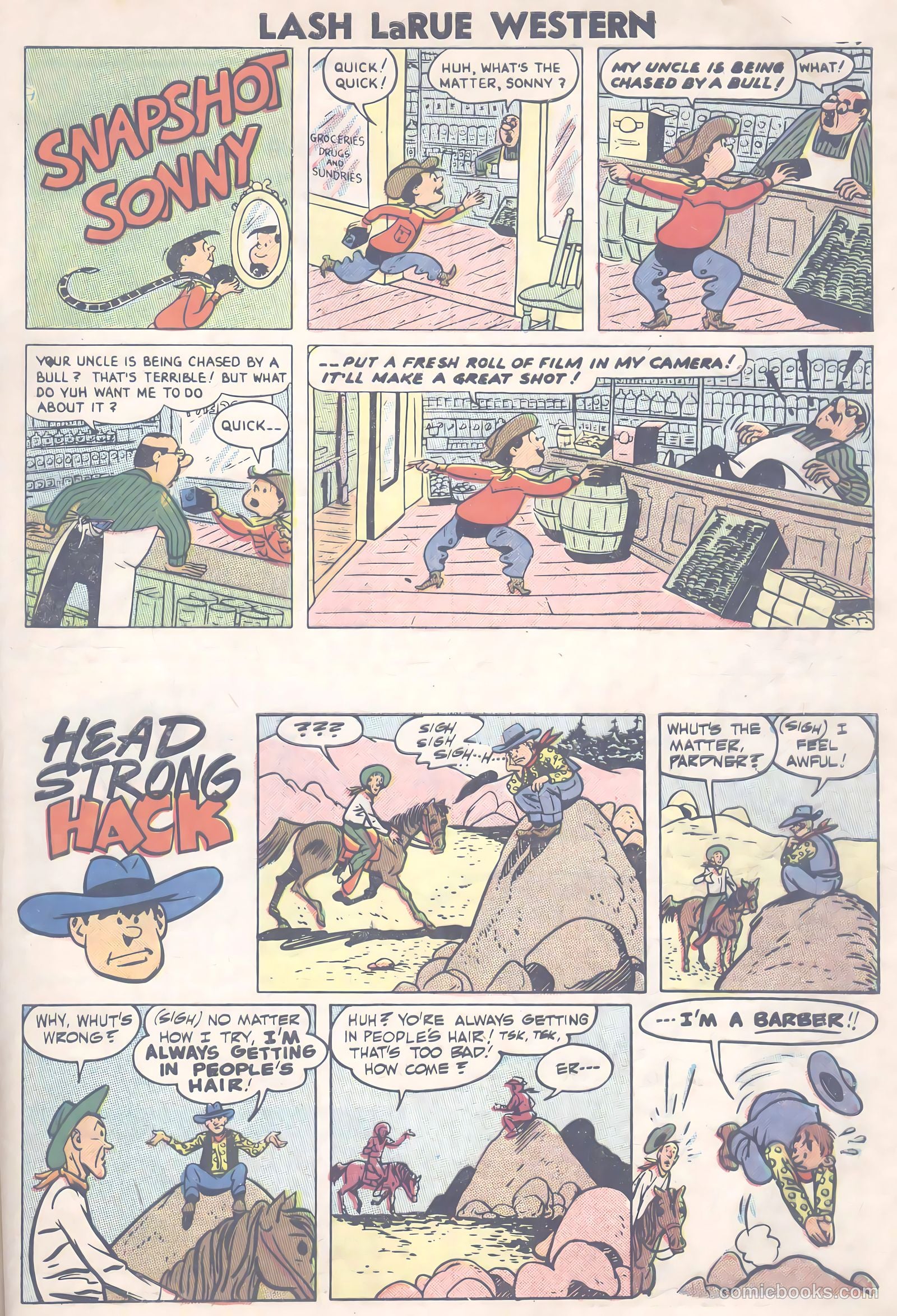 Lash La Rue Western #66 (1957) — page 34 of 37