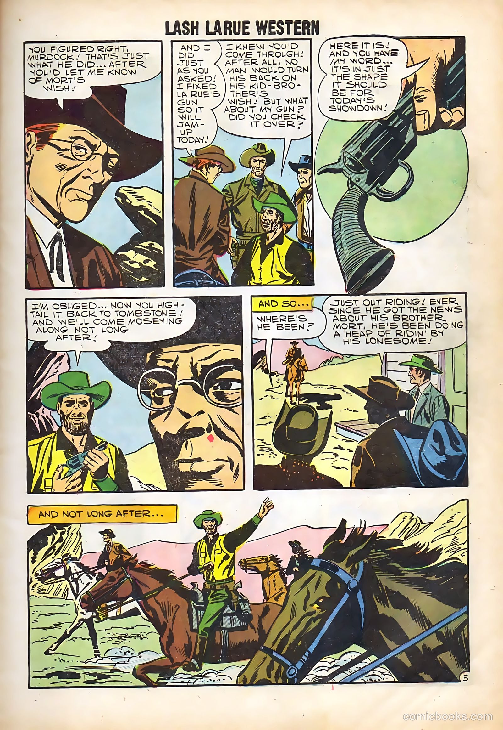Lash La Rue Western #67 (1958) — page 7 of 68
