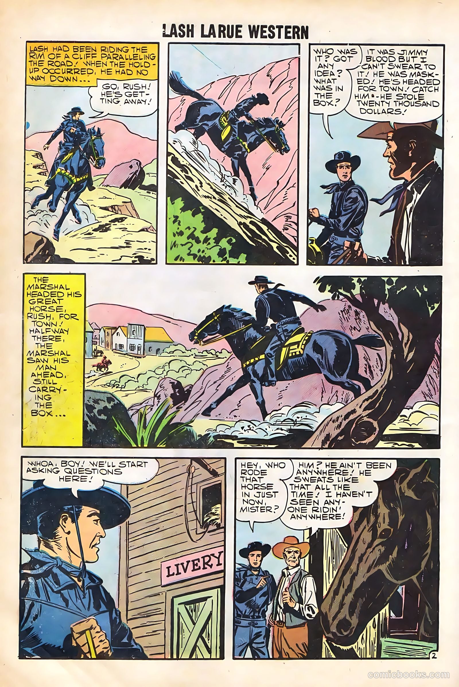 Lash La Rue Western #67 (1958) — page 12 of 68