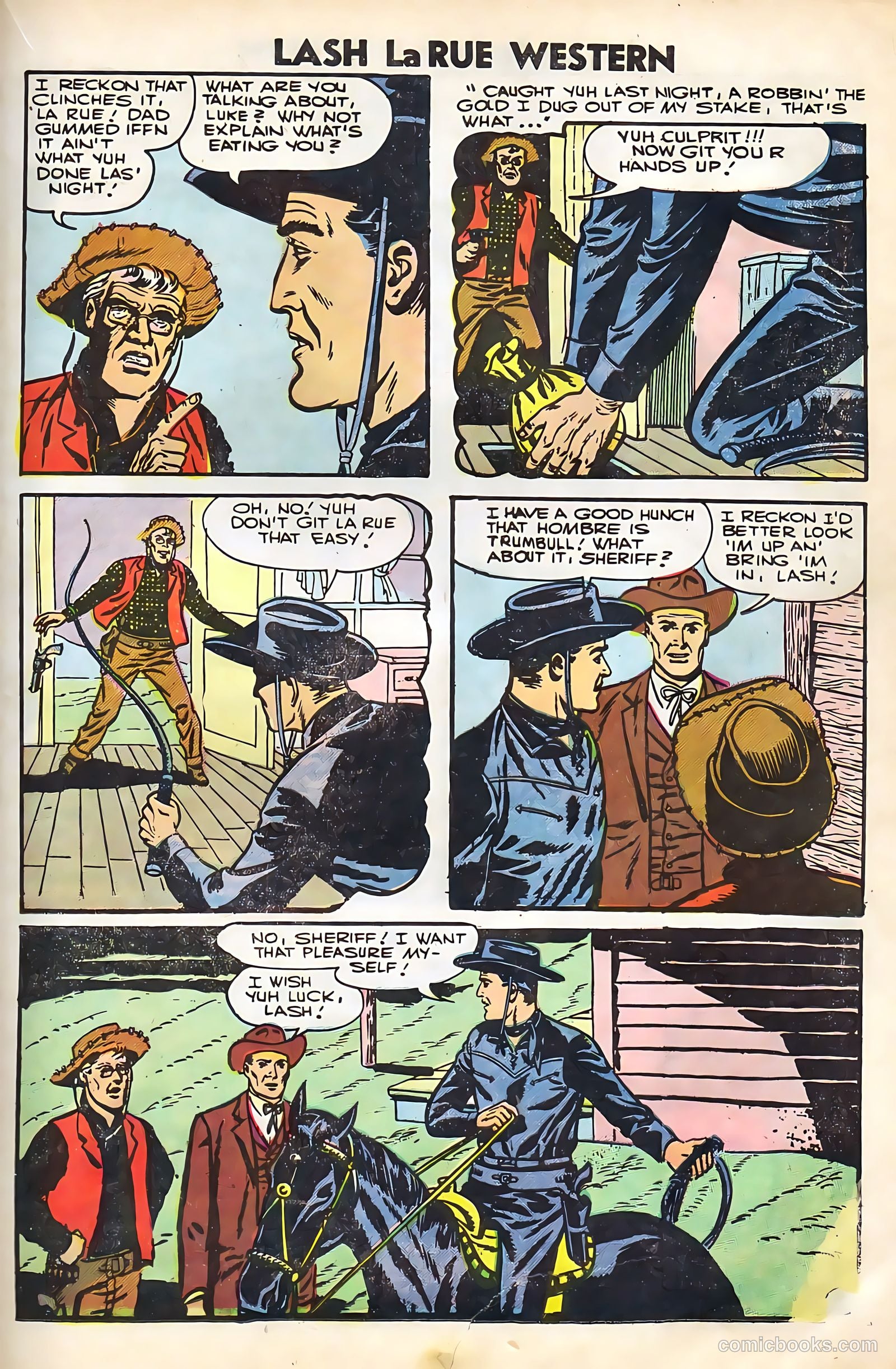 Lash La Rue Western #67 (1958) — page 39 of 68
