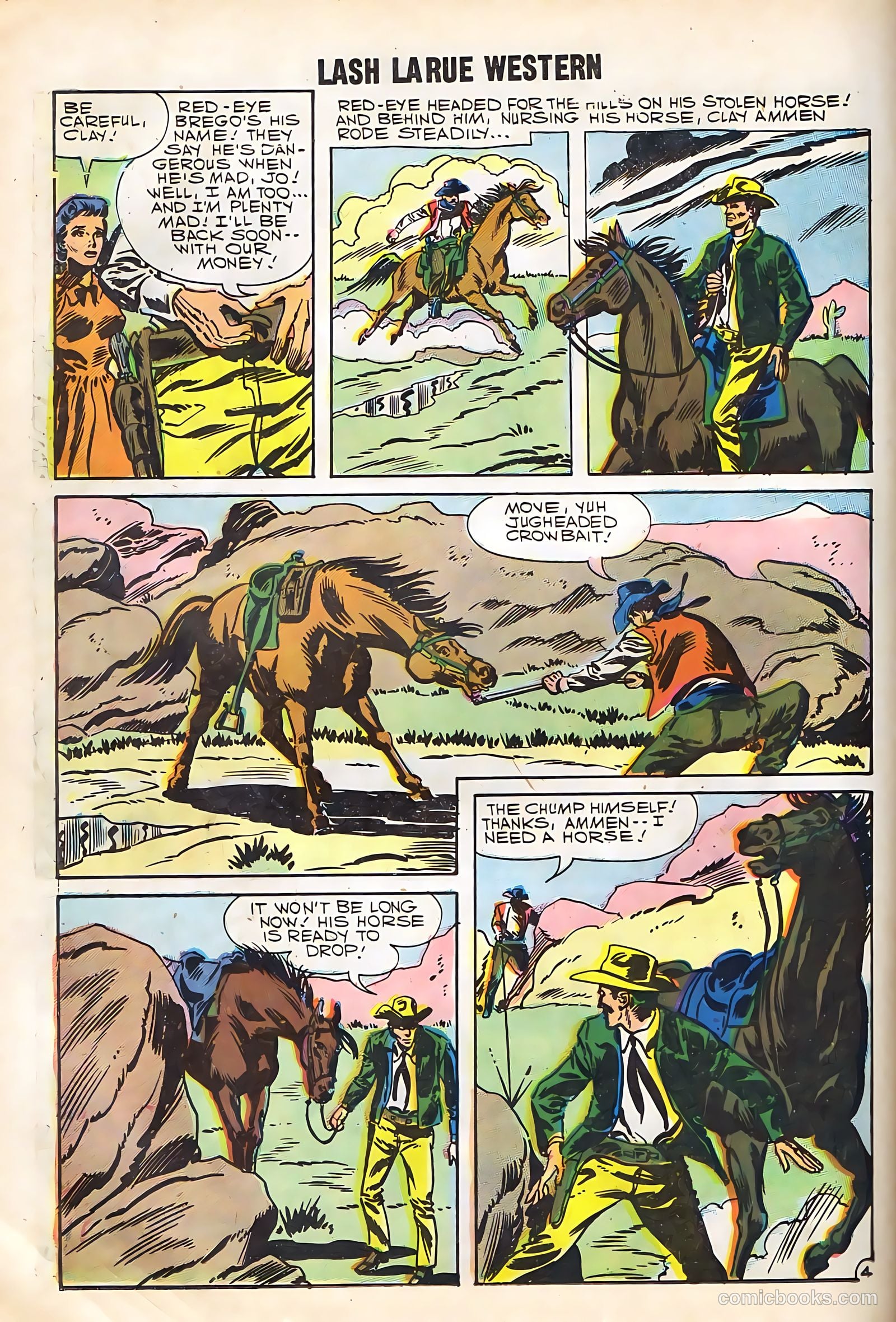 Lash La Rue Western #67 (1958) — page 46 of 68