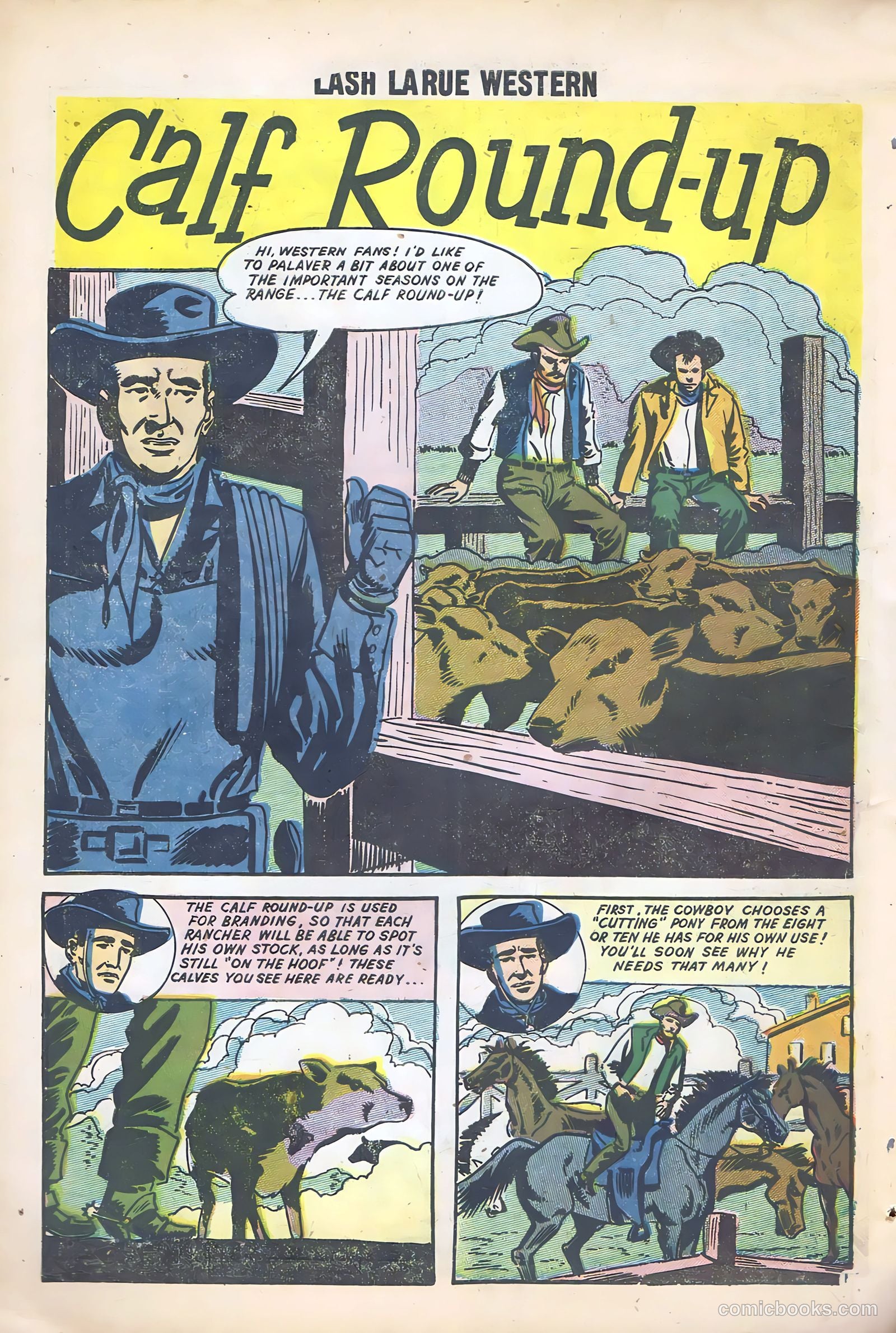 Lash La Rue Western #68 (1958) — page 16 of 68