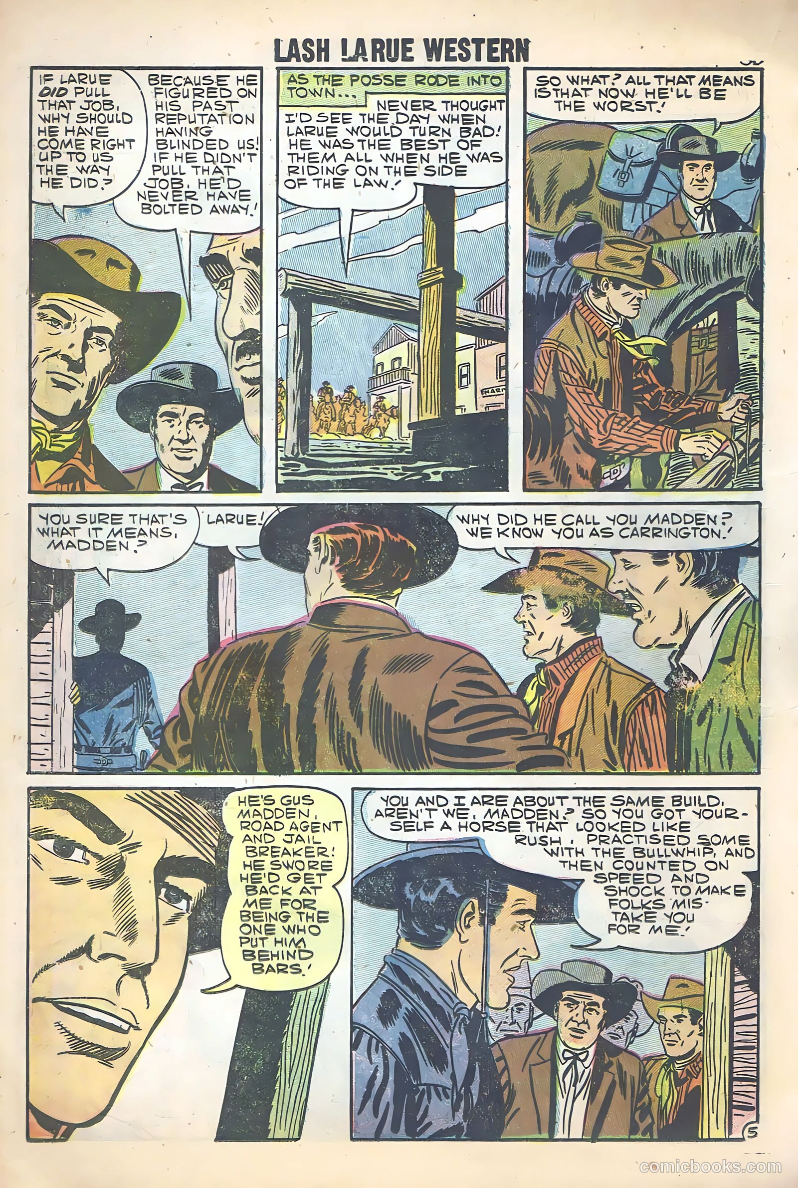 Lash La Rue Western #68 (1958) — page 32 of 68