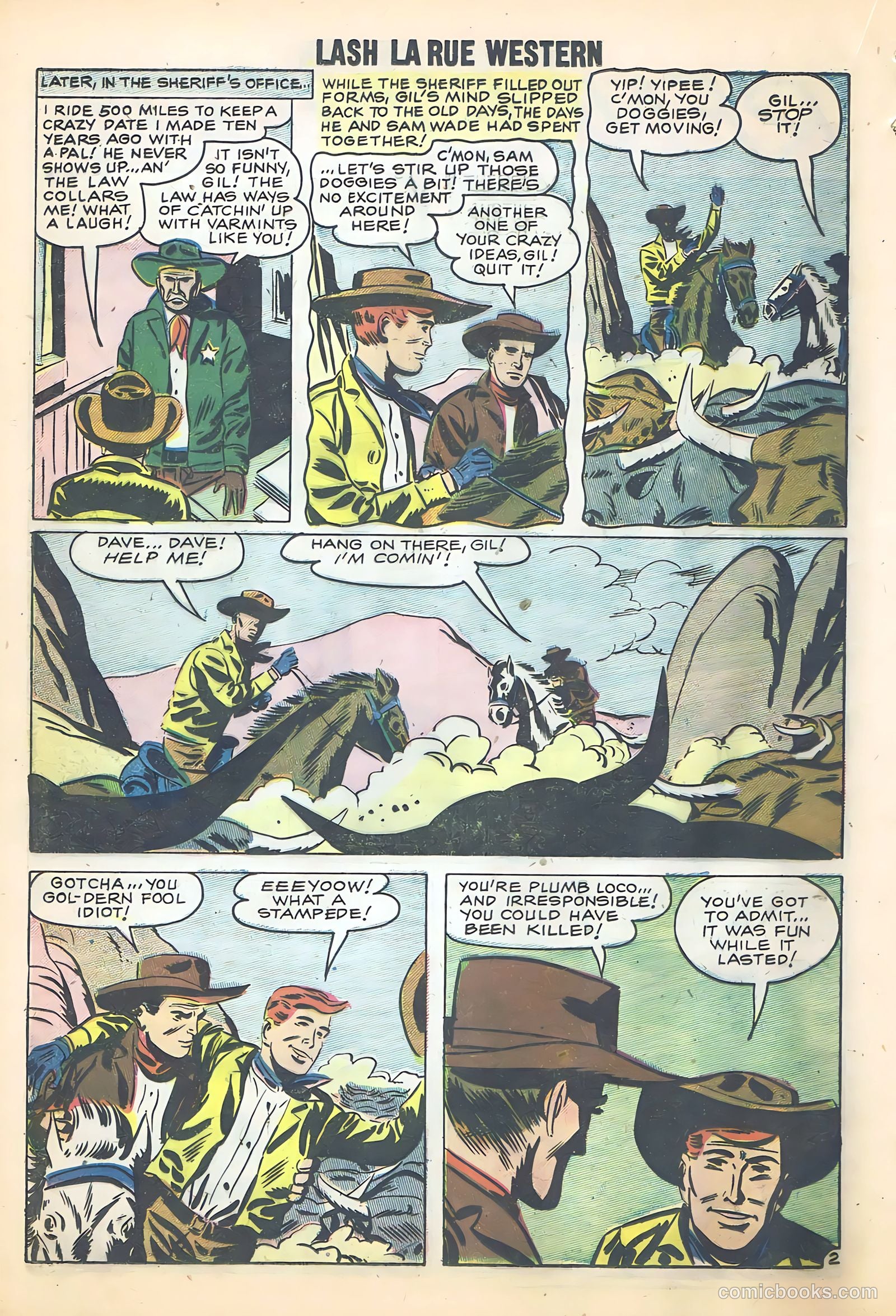 Lash La Rue Western #68 (1958) — page 38 of 68