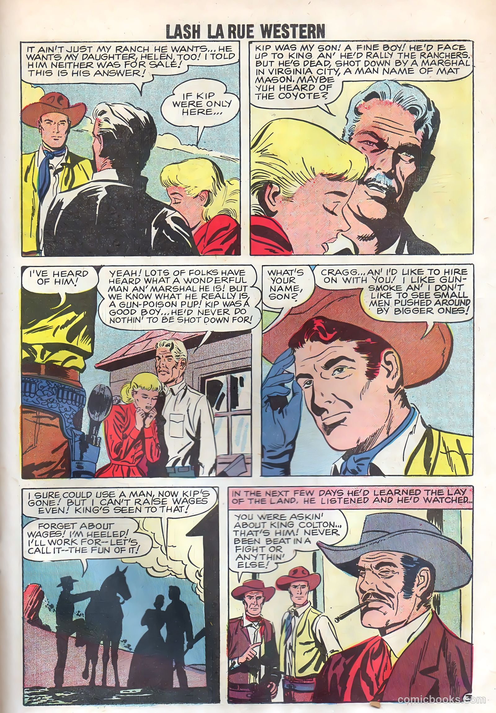 Lash La Rue Western #69 (1958) — page 23 of 36