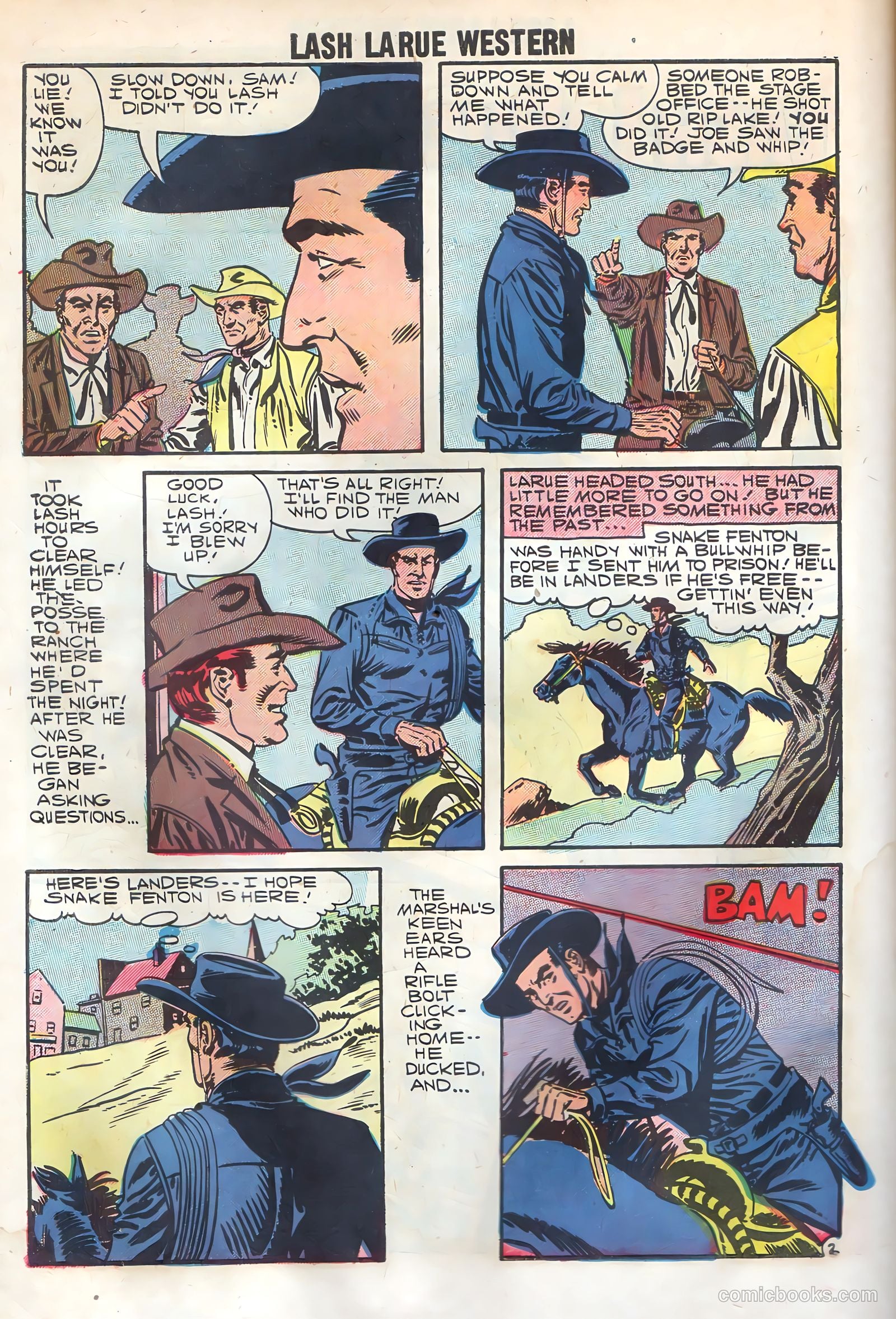 Lash La Rue Western #69 (1958) — page 30 of 36
