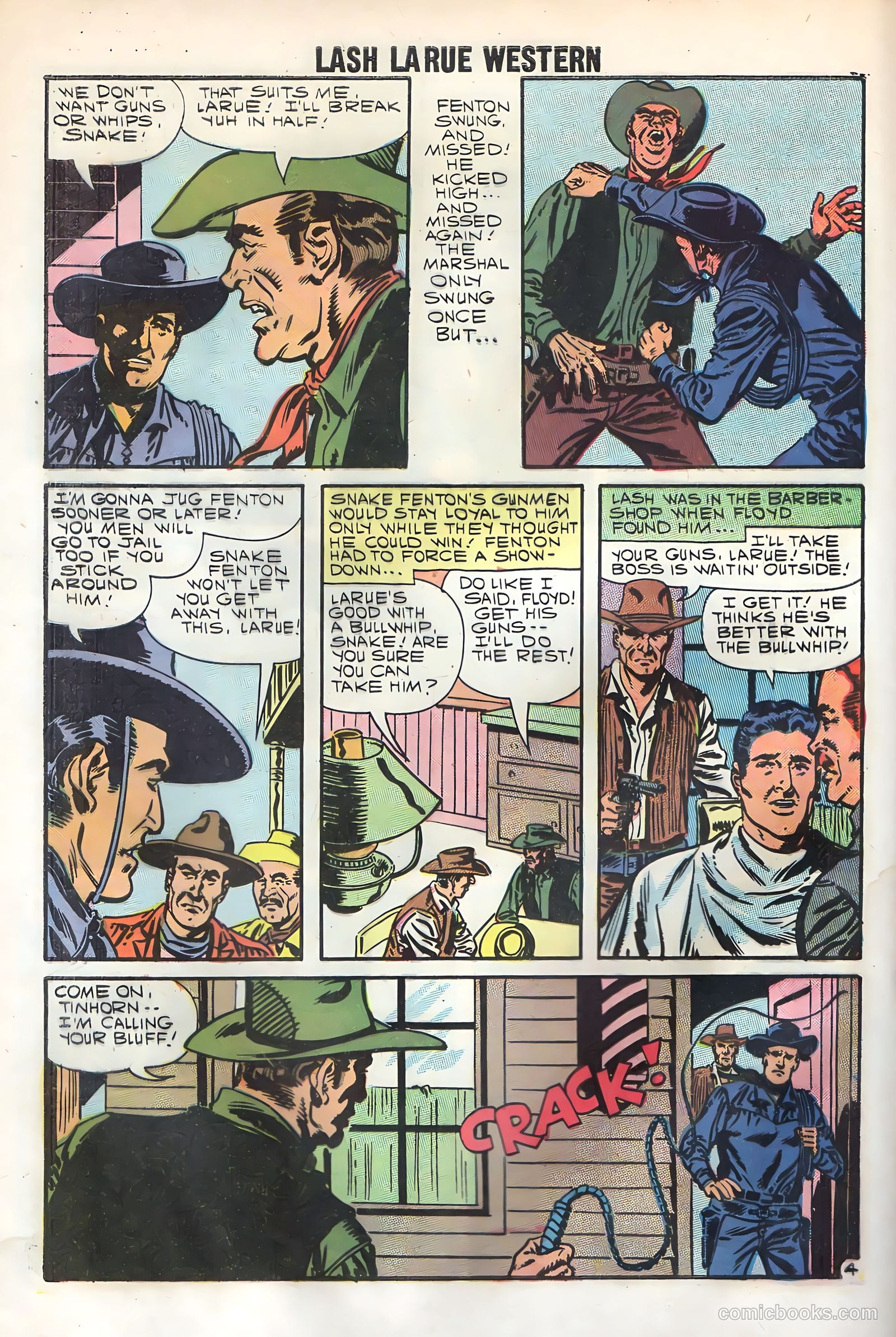 Lash La Rue Western #69 (1958) — page 32 of 36