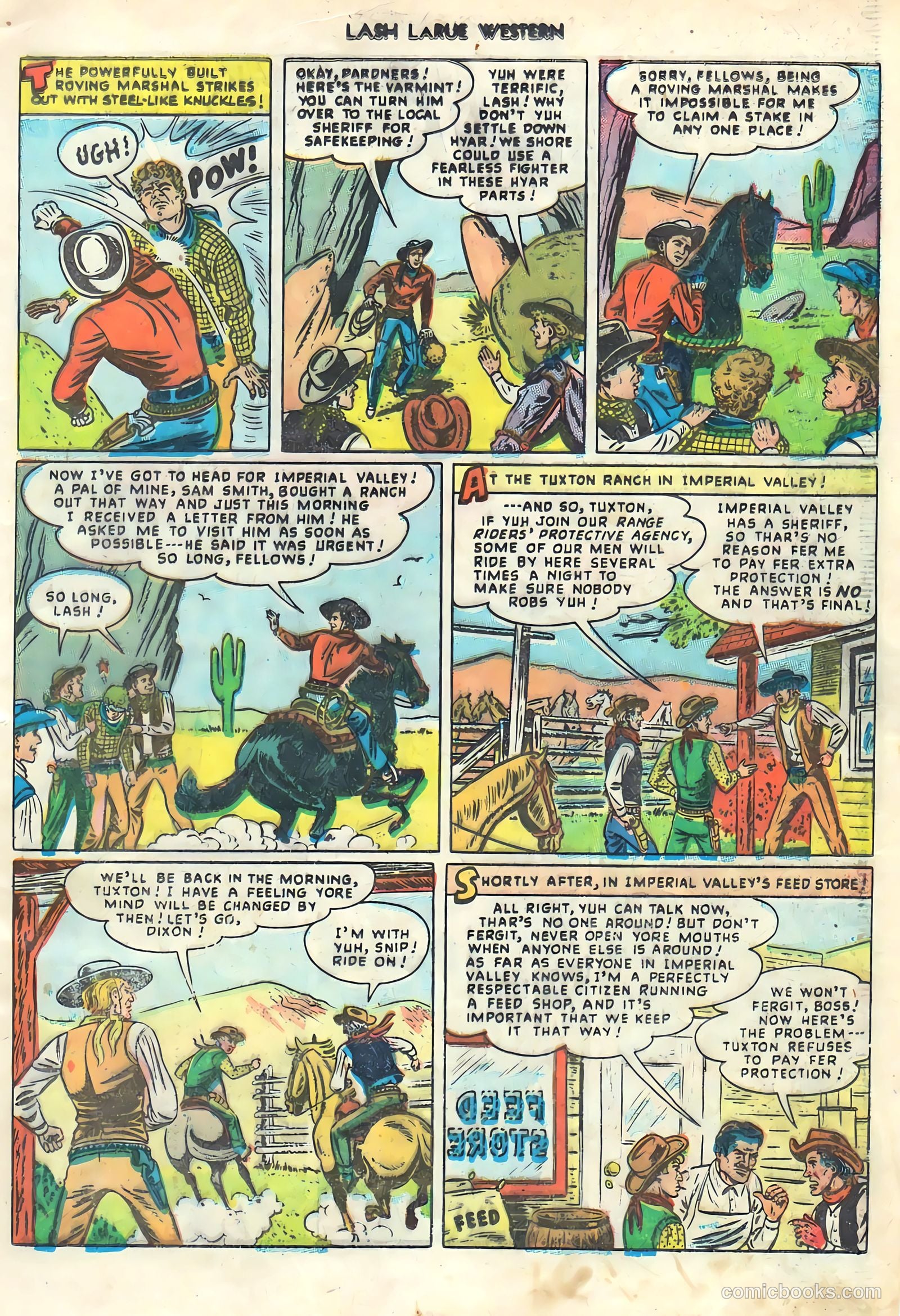 Lash LaRue Western #1 (1949) — page 5 of 36