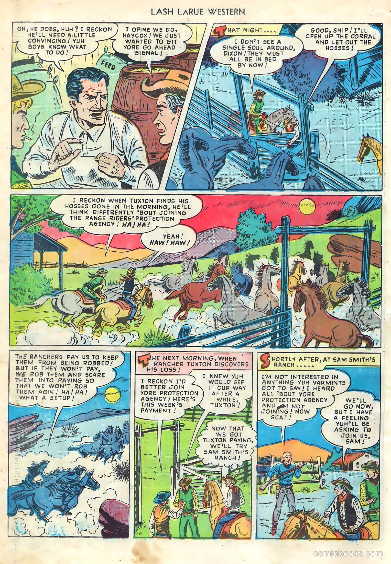 Lash LaRue Western #1 (1949) — page 6 of 36