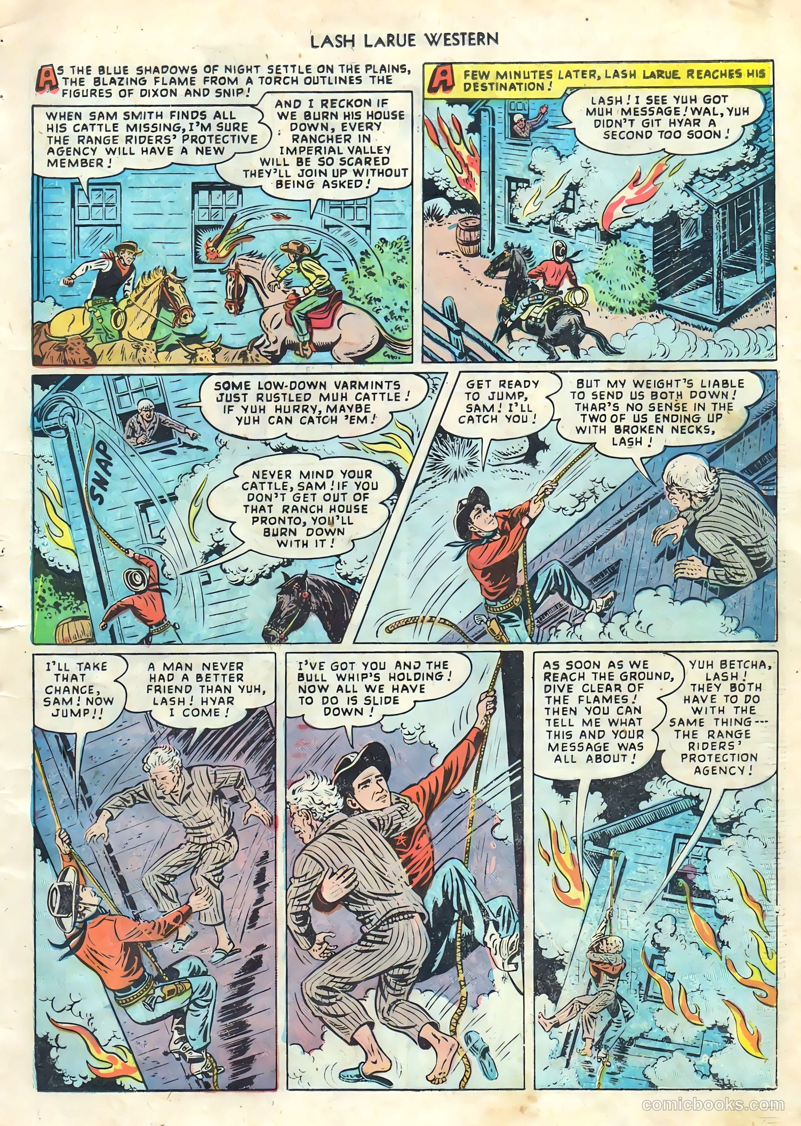 Lash LaRue Western #1 (1949) — page 7 of 36