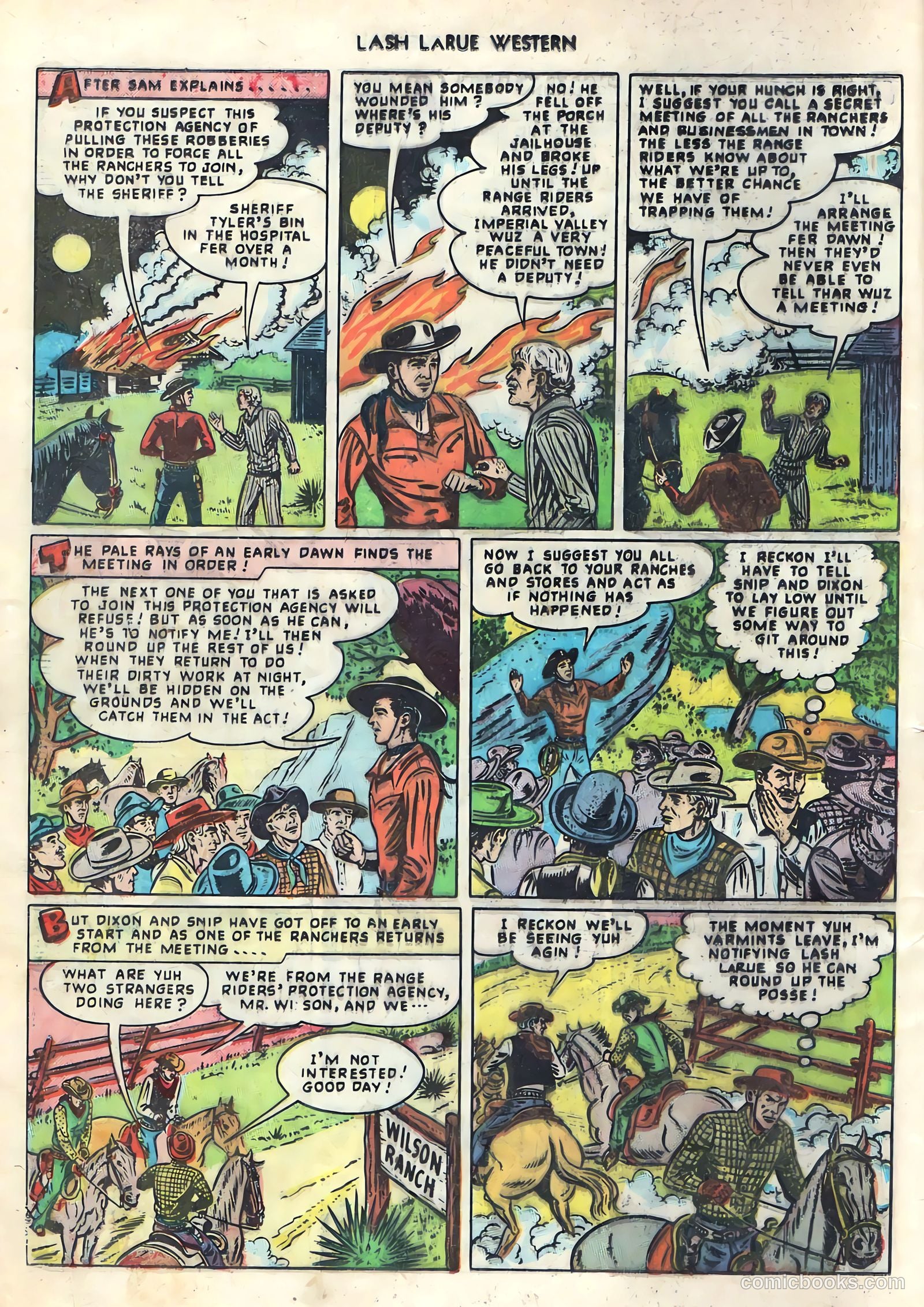 Lash LaRue Western #1 (1949) — page 8 of 36