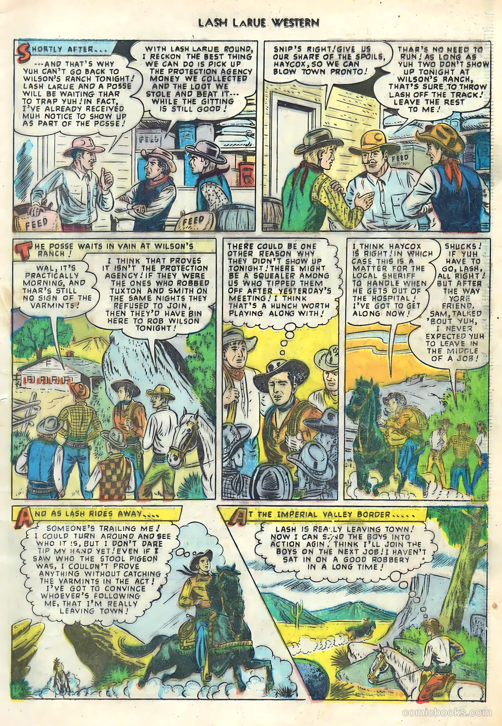 Lash LaRue Western #1 (1949) — page 9 of 36