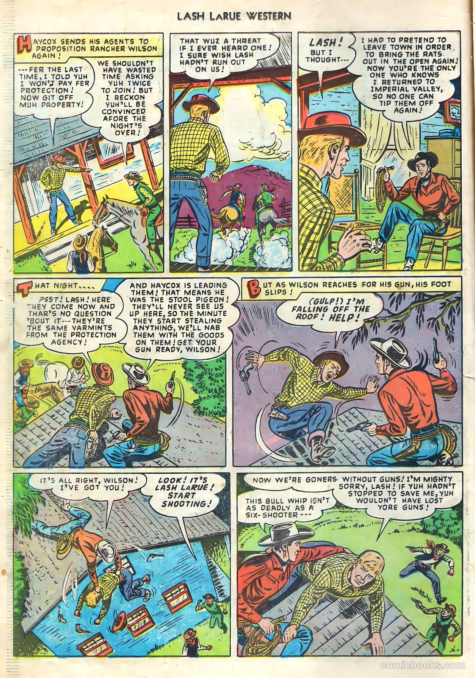 Lash LaRue Western #1 (1949) — page 10 of 36