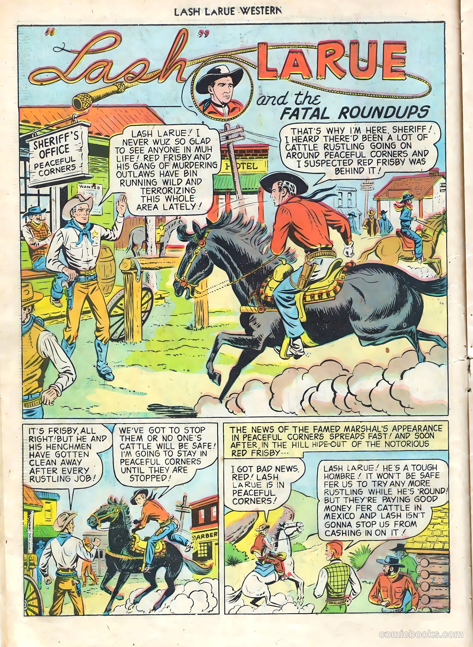 Lash LaRue Western #1 (1949) — page 14 of 36