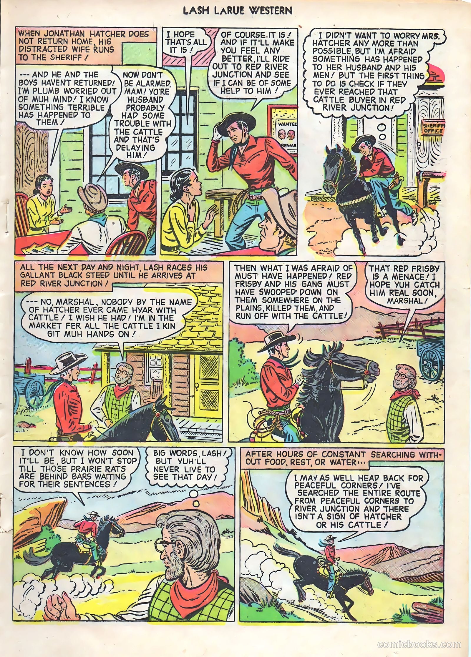 Lash LaRue Western #1 (1949) — page 17 of 36