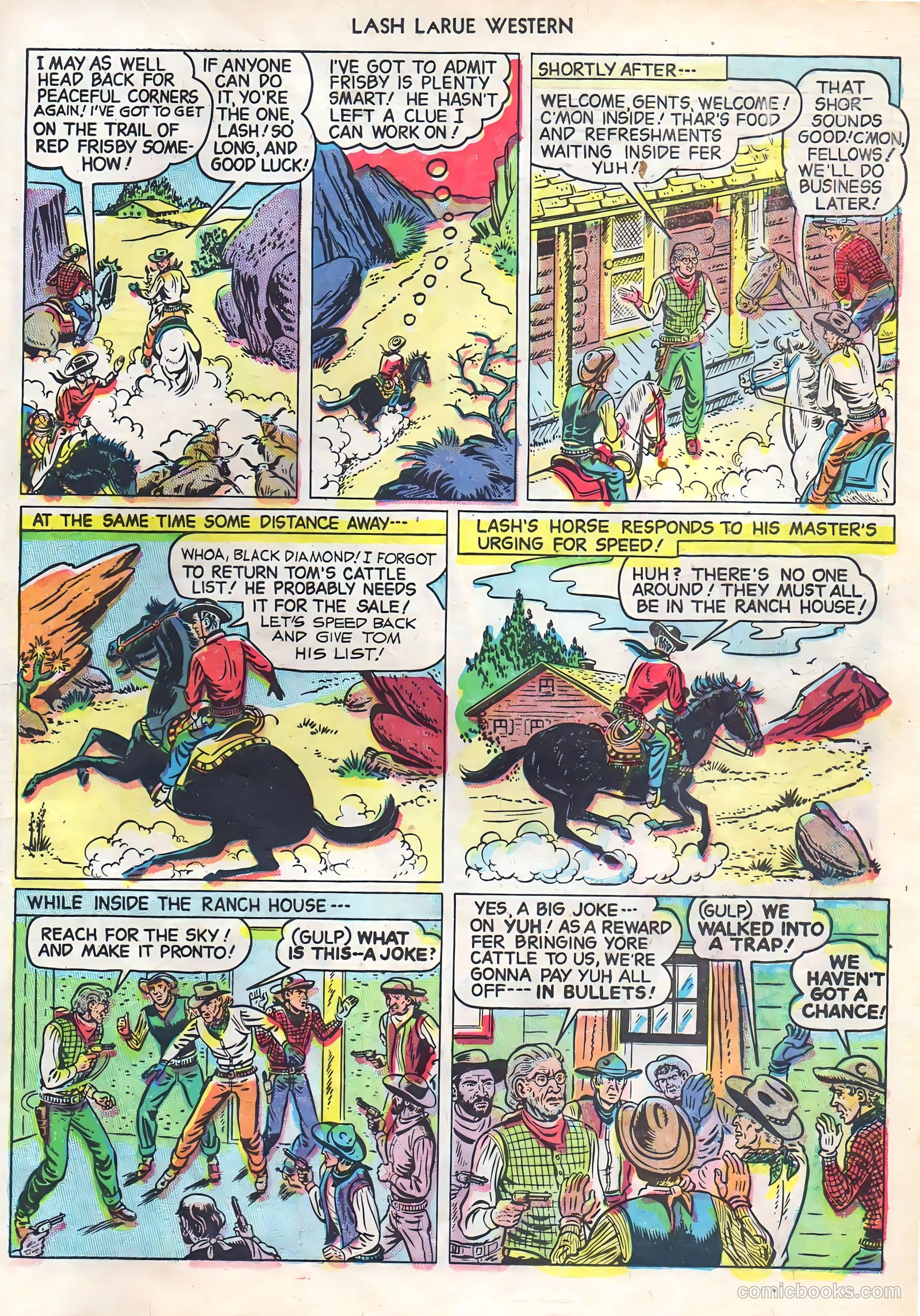 Lash LaRue Western #1 (1949) — page 19 of 36