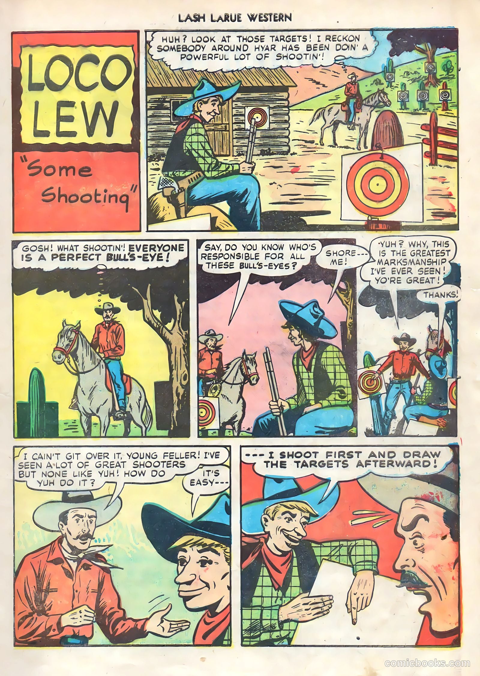 Lash LaRue Western #1 (1949) — page 21 of 36