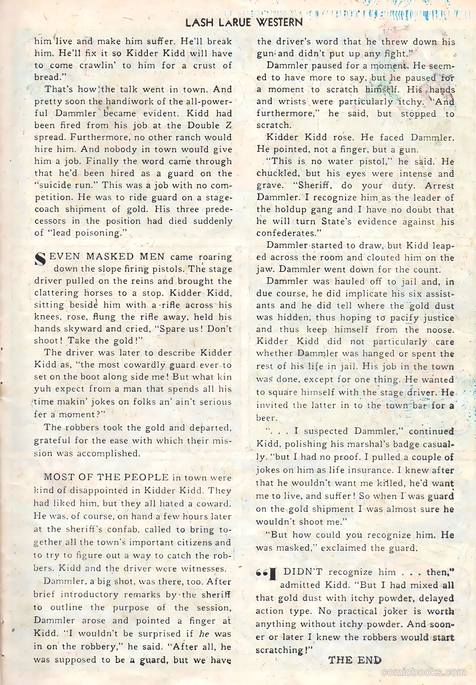 Lash LaRue Western #1 (1949) — page 23 of 36