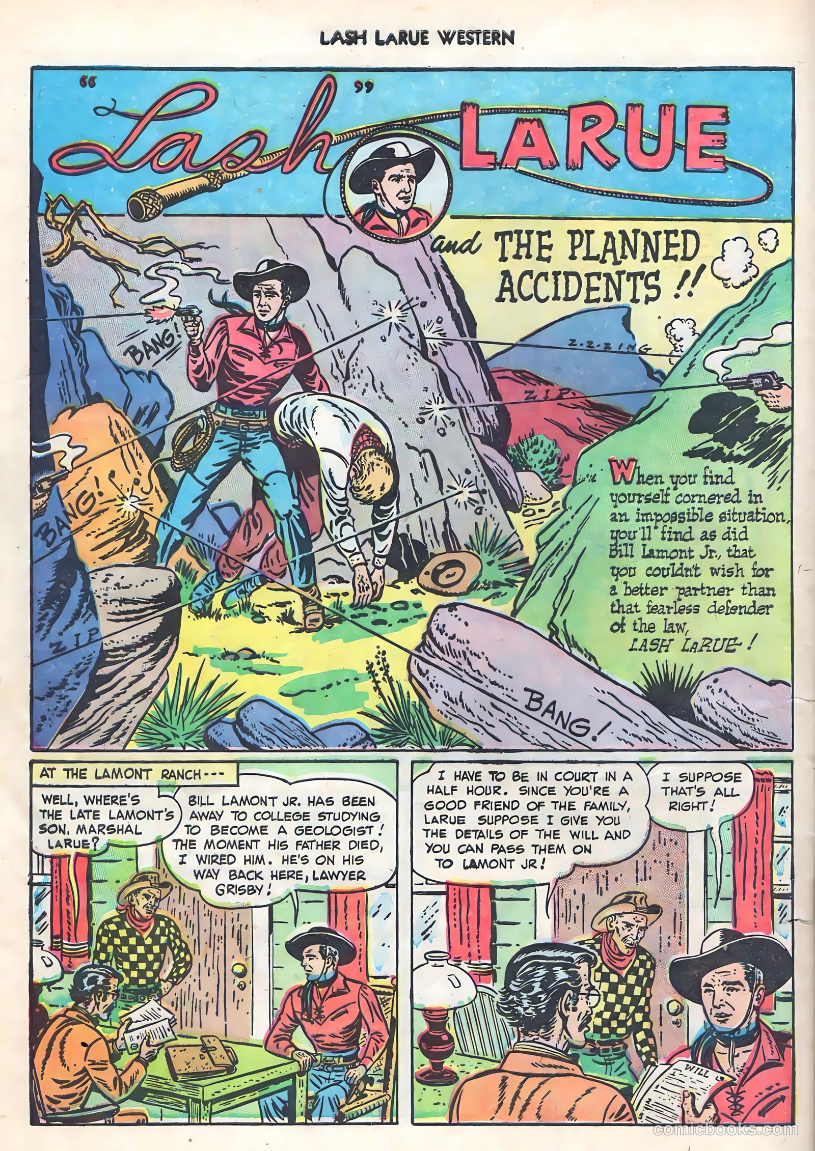 Lash LaRue Western #1 (1949) — page 28 of 36