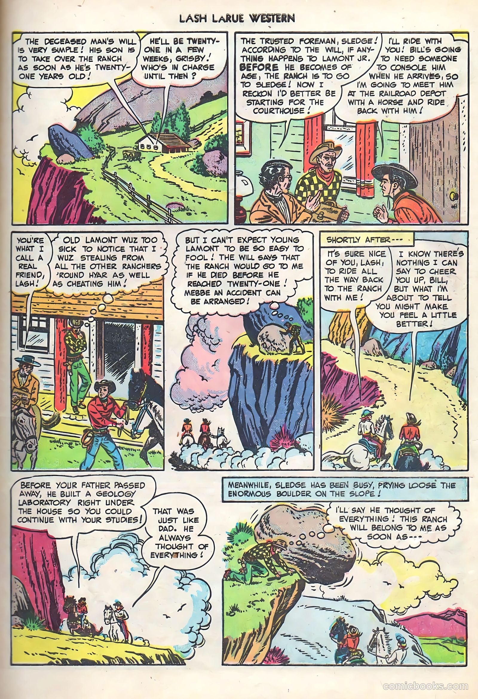 Lash LaRue Western #1 (1949) — page 29 of 36