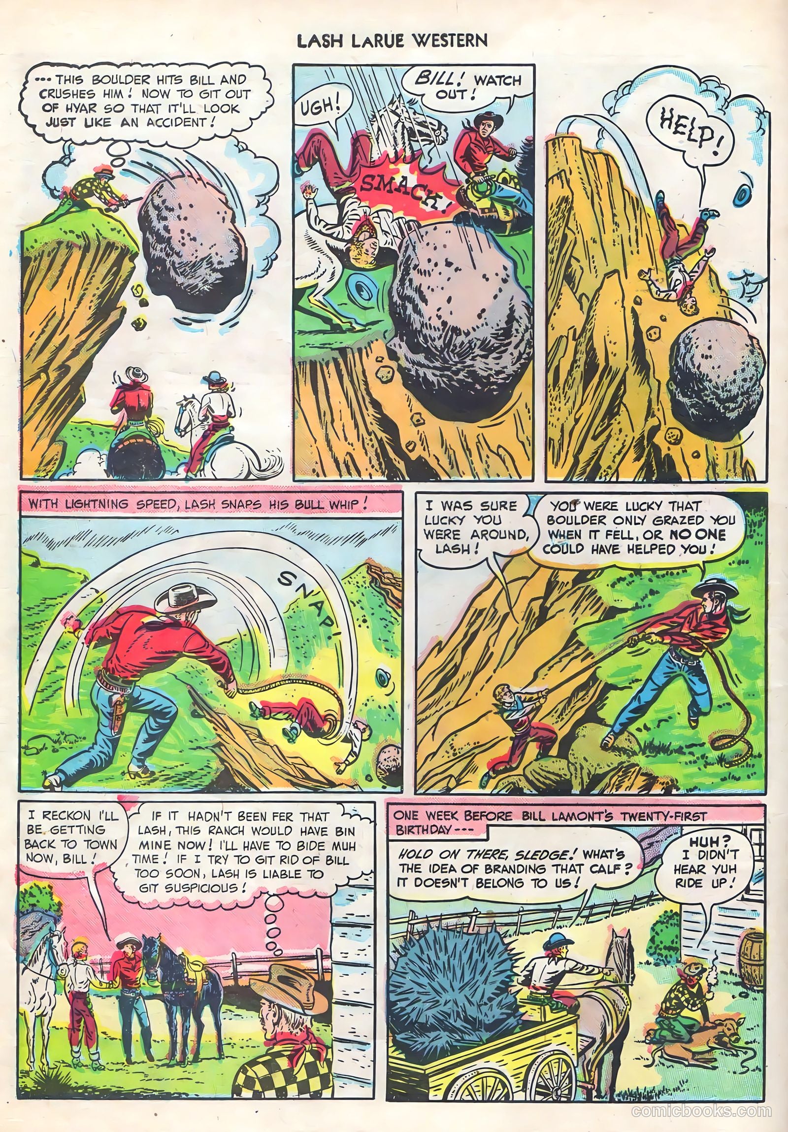 Lash LaRue Western #1 (1949) — page 30 of 36