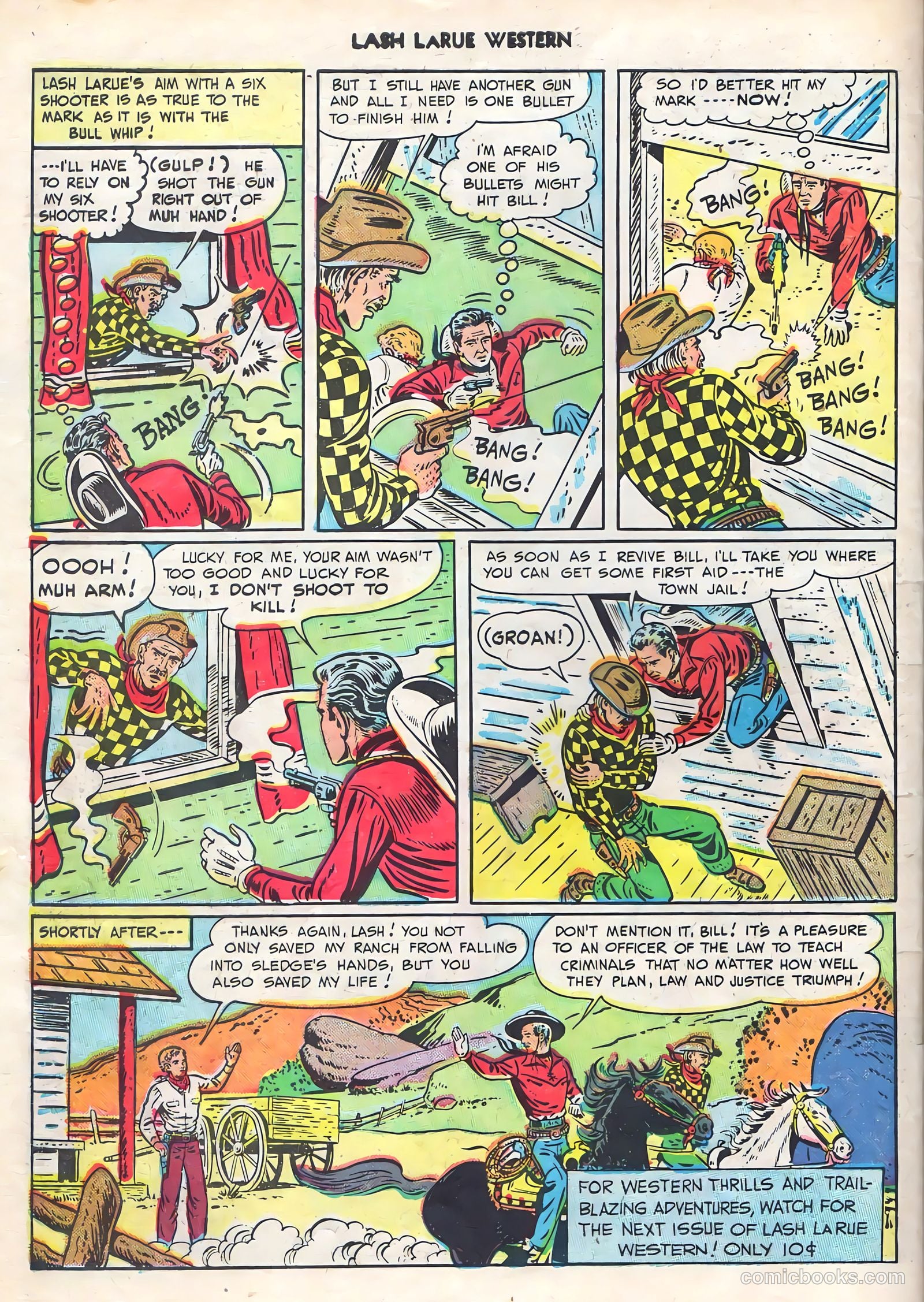 Lash LaRue Western #1 (1949) — page 34 of 36