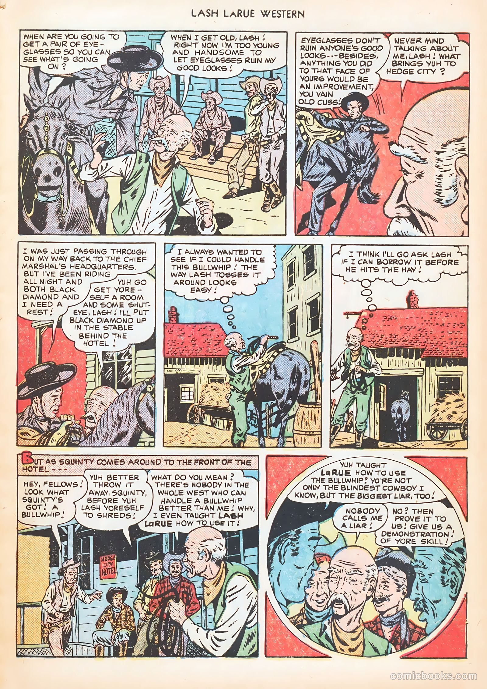 Lash LaRue Western #10 (1950) — page 21 of 52