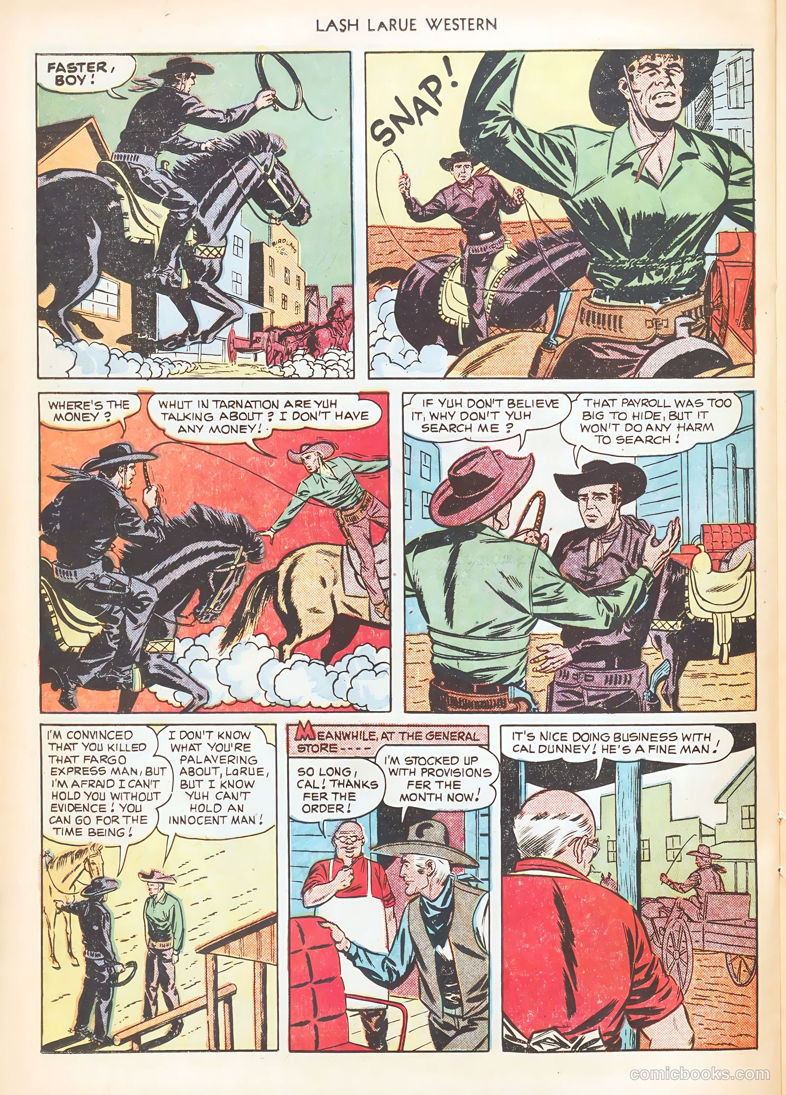 Lash LaRue Western #10 (1950) — page 30 of 52