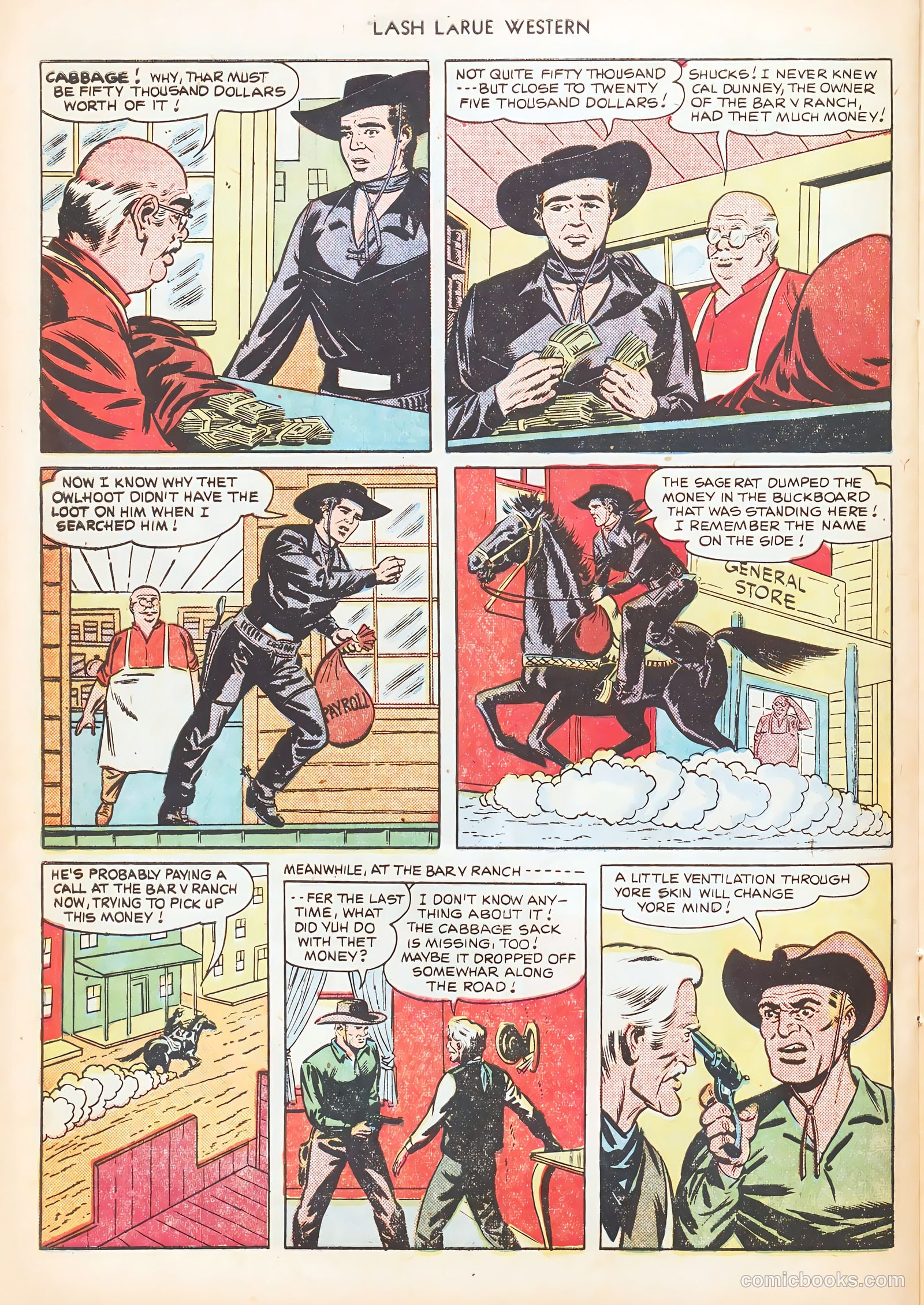Lash LaRue Western #10 (1950) — page 32 of 52