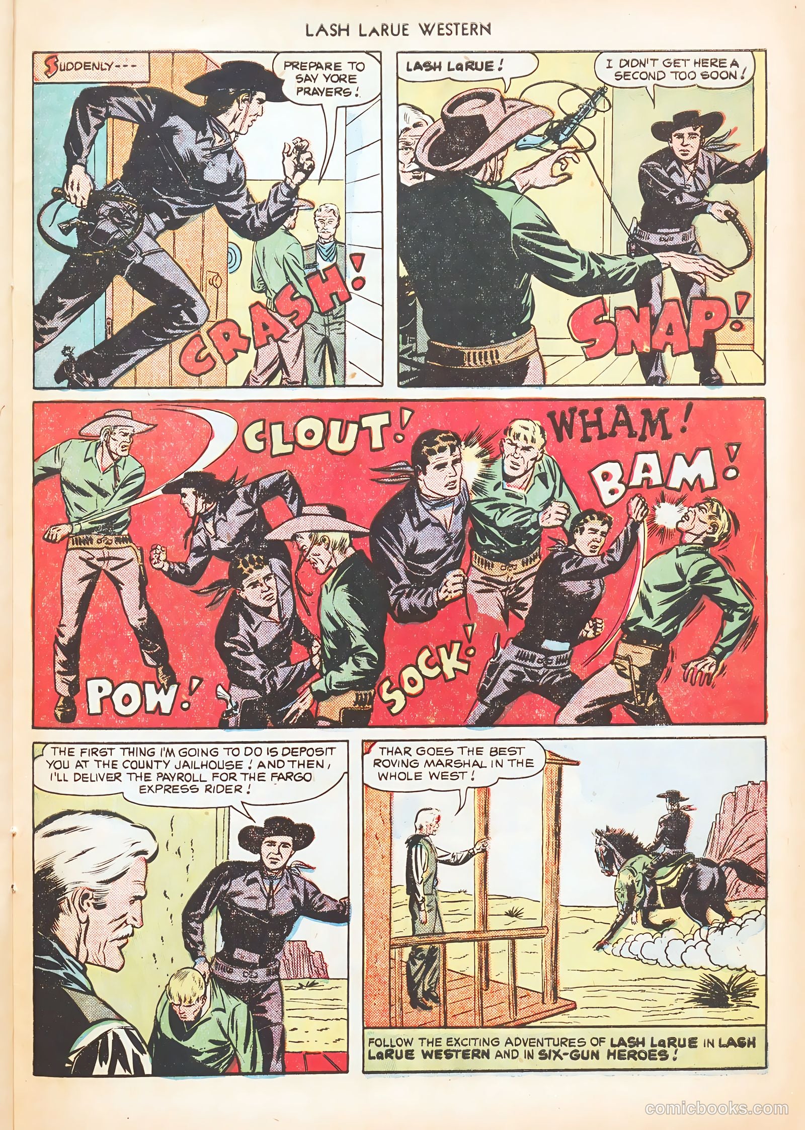 Lash LaRue Western #10 (1950) — page 33 of 52