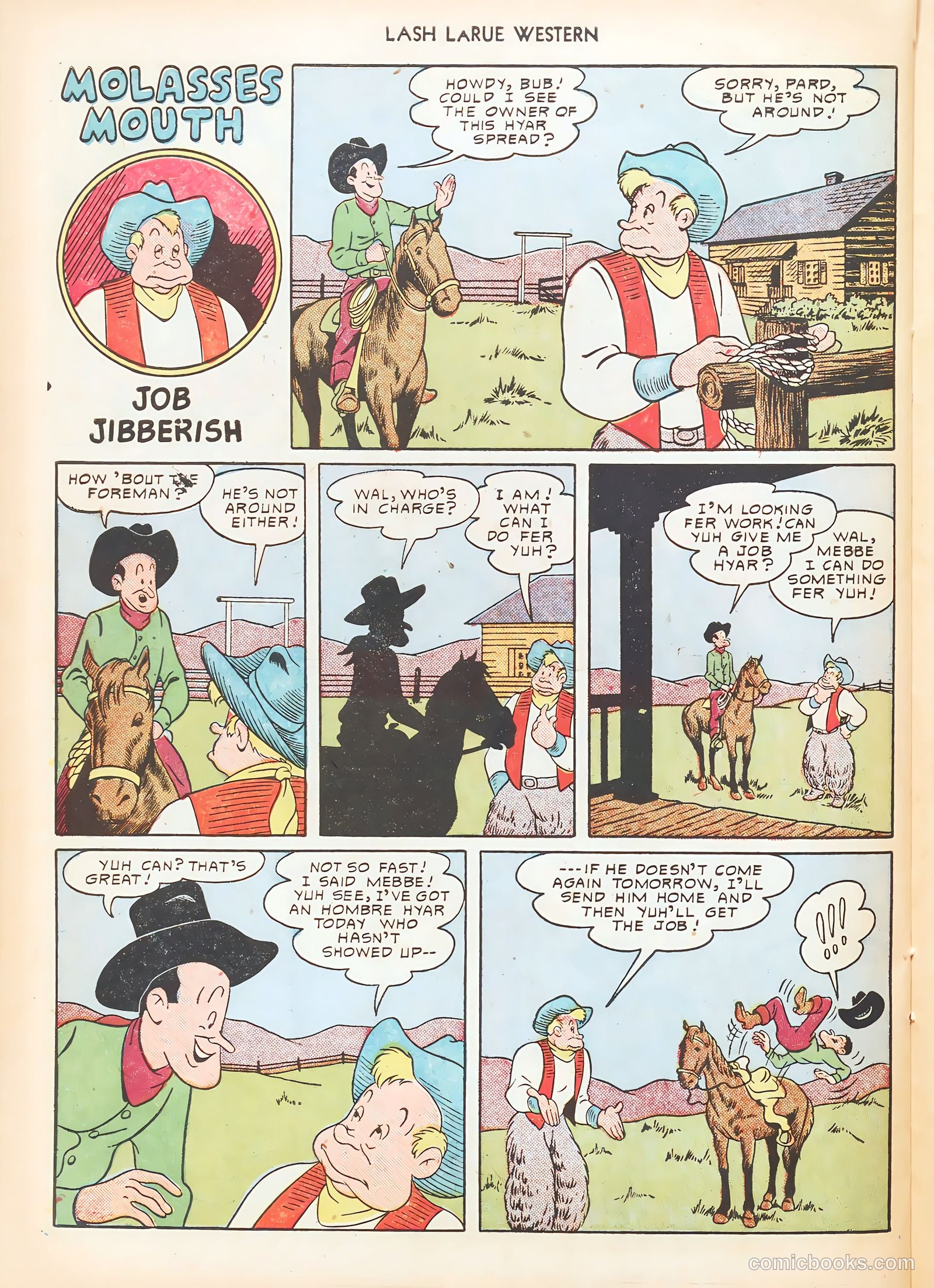 Lash LaRue Western #10 (1950) — page 34 of 52