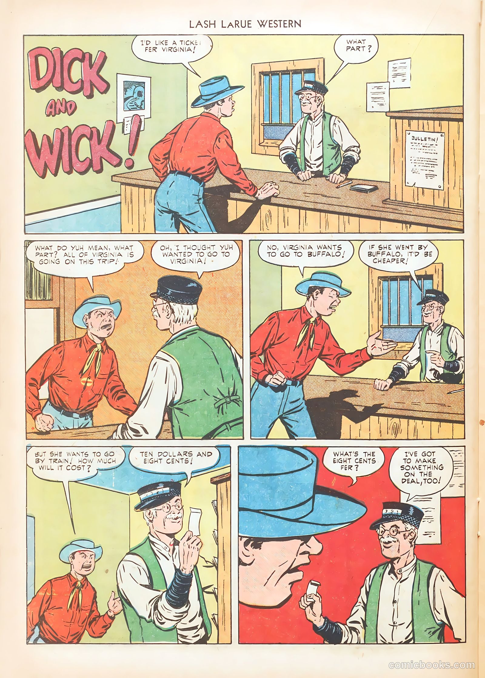 Lash LaRue Western #10 (1950) — page 36 of 52