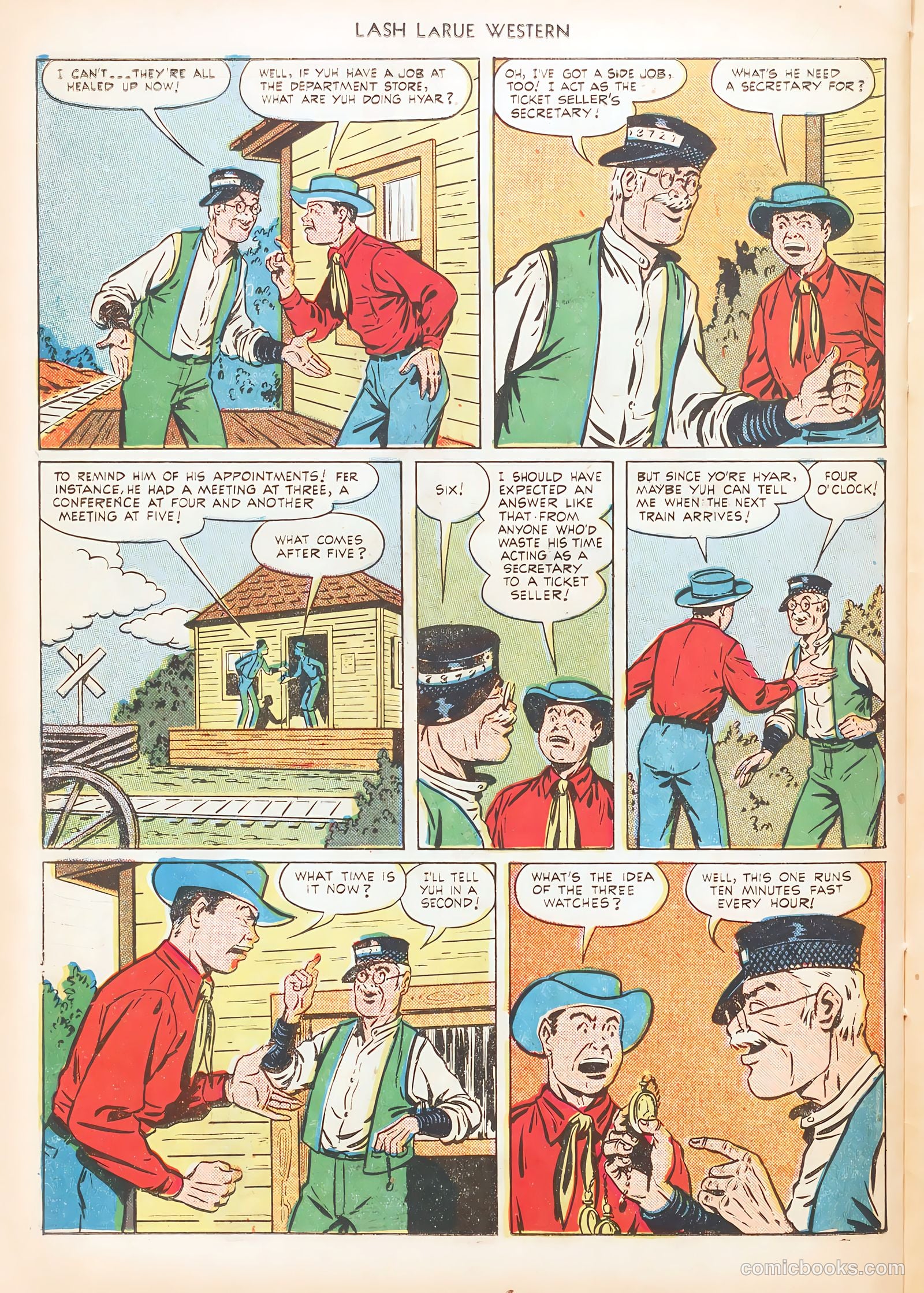 Lash LaRue Western #10 (1950) — page 38 of 52