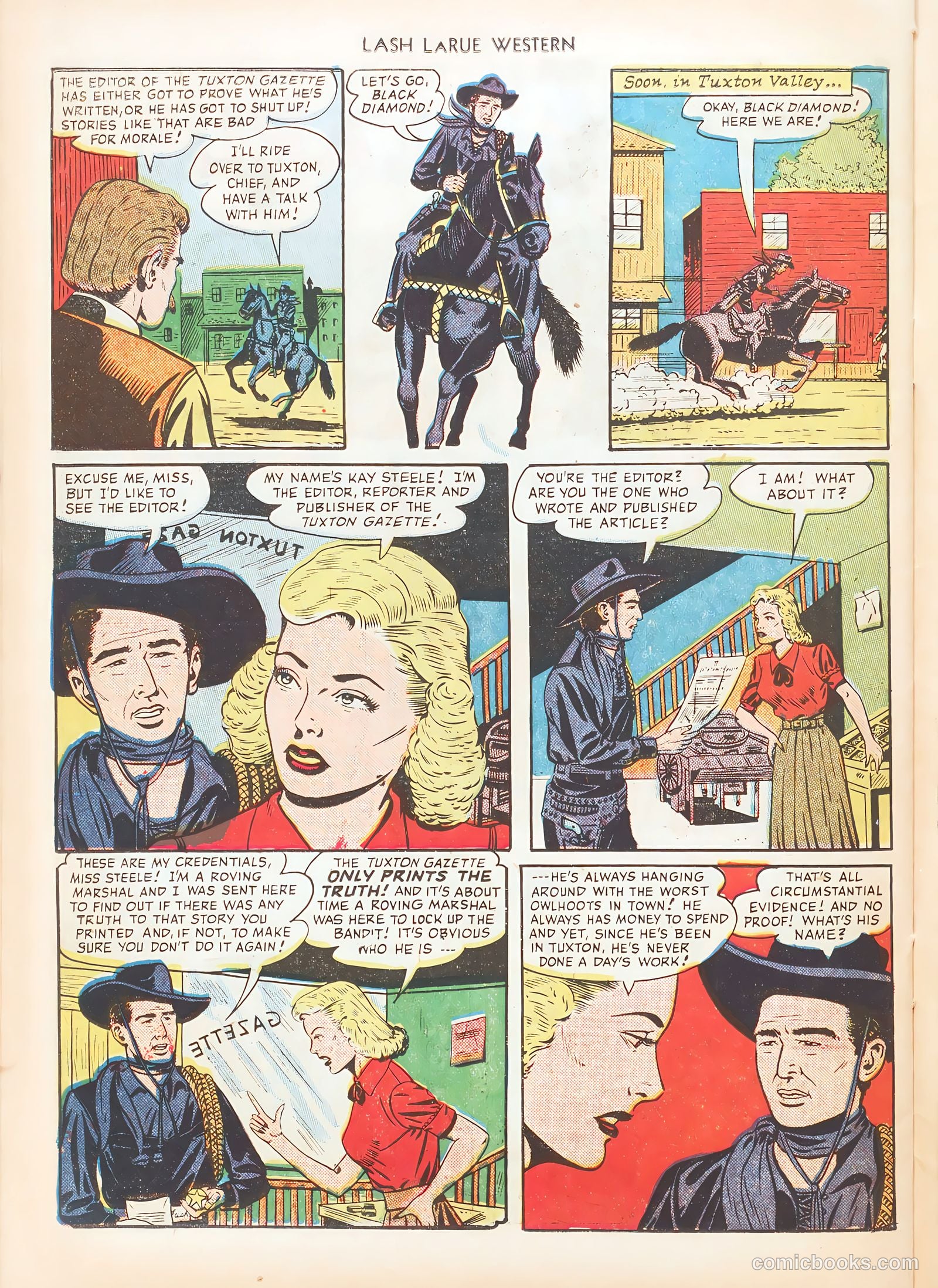 Lash LaRue Western #10 (1950) — page 42 of 52