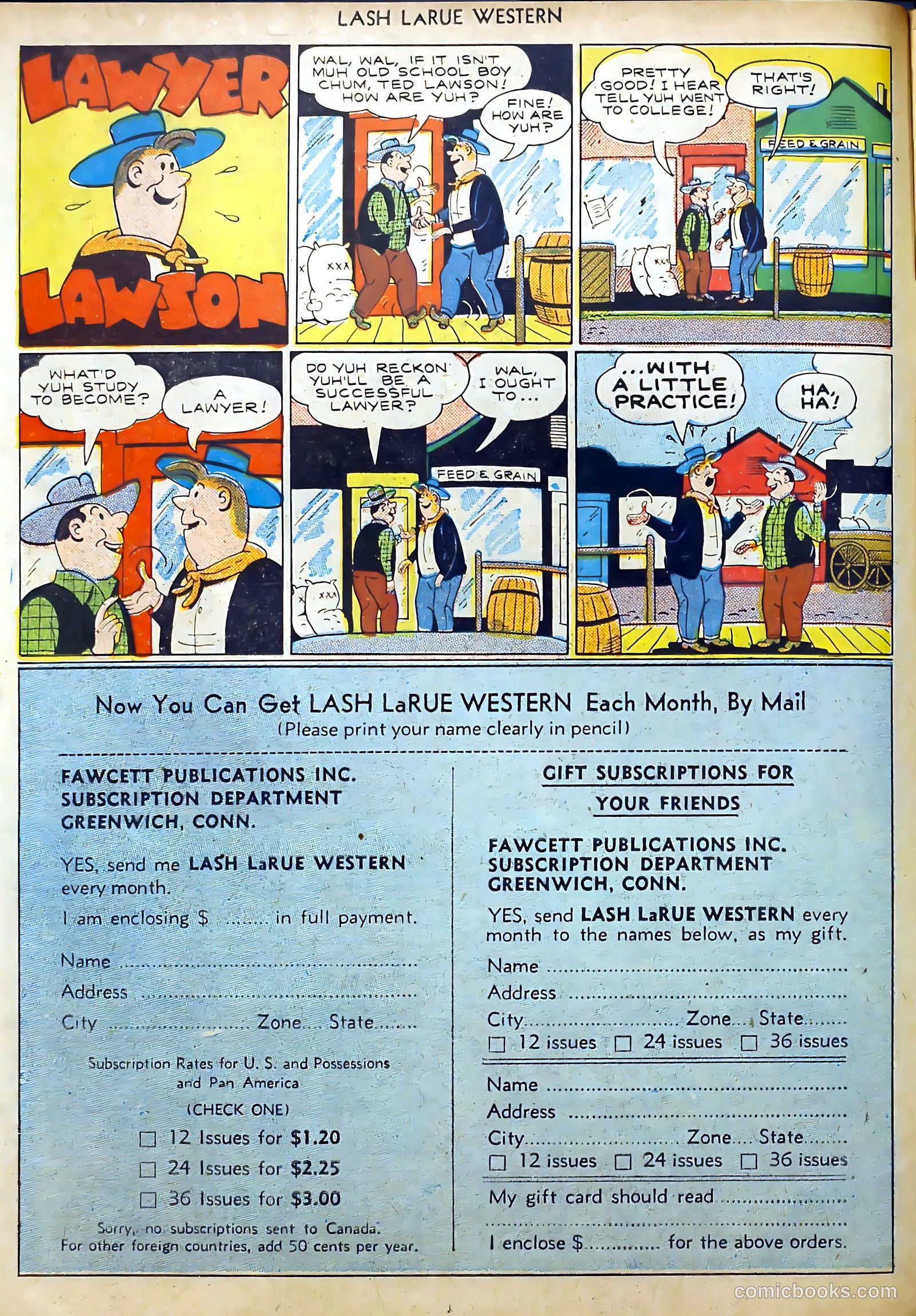 Lash LaRue Western #11 (1950) — page 14 of 52
