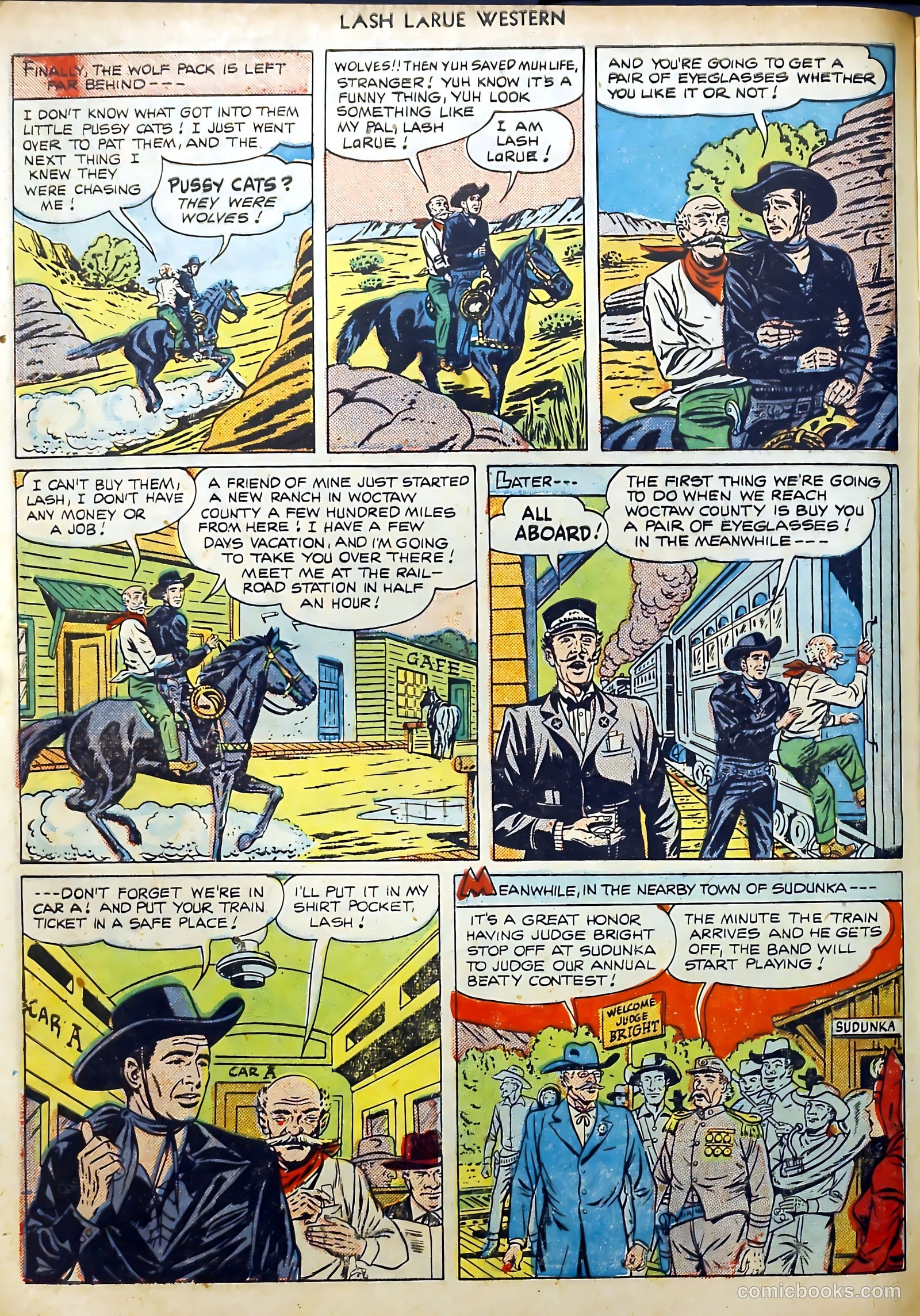 Lash LaRue Western #11 (1950) — page 20 of 52