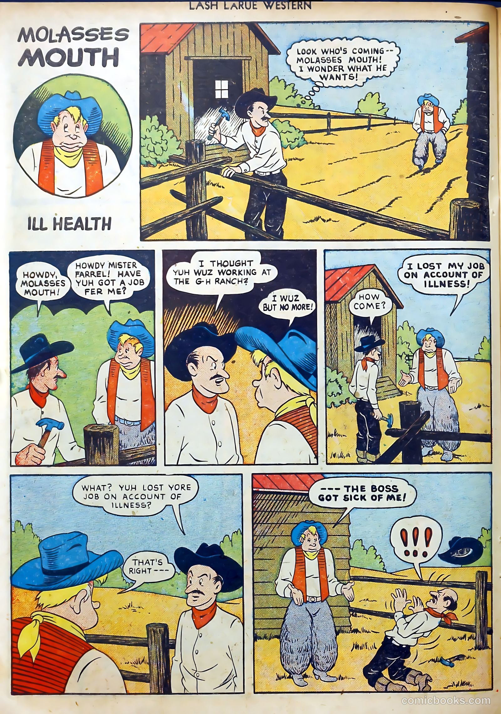 Lash LaRue Western #11 (1950) — page 34 of 52