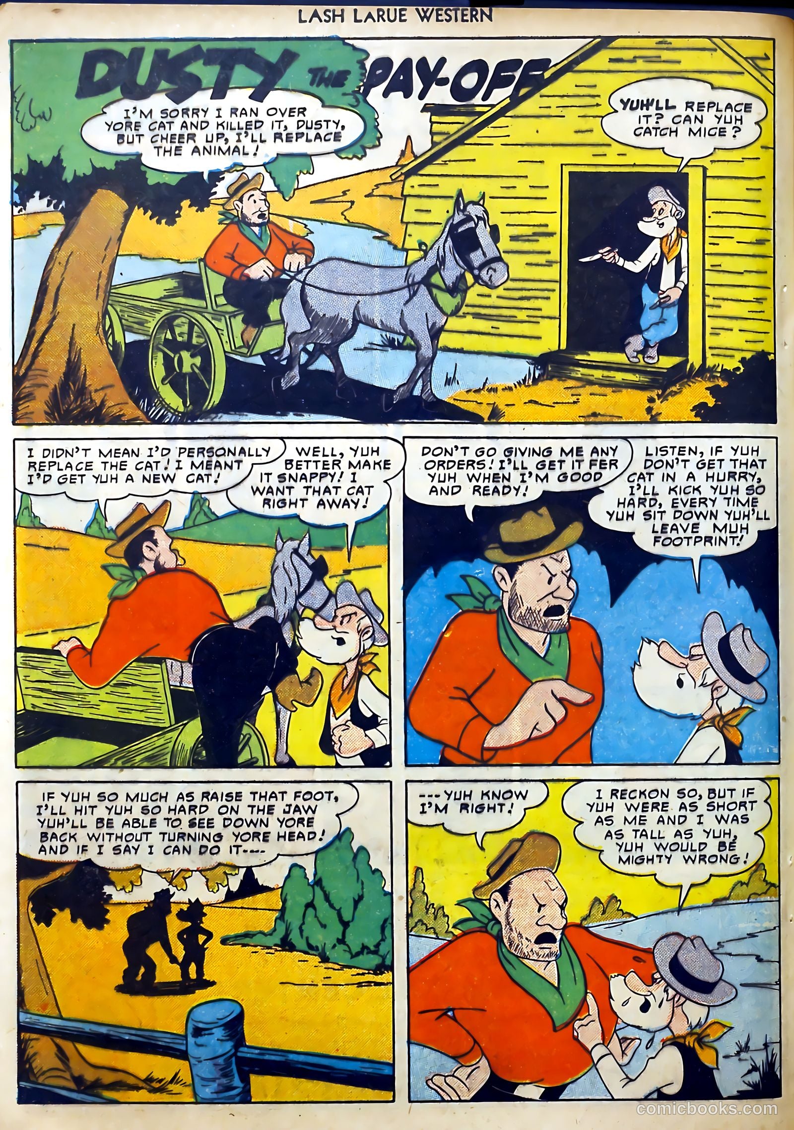 Lash LaRue Western #11 (1950) — page 36 of 52