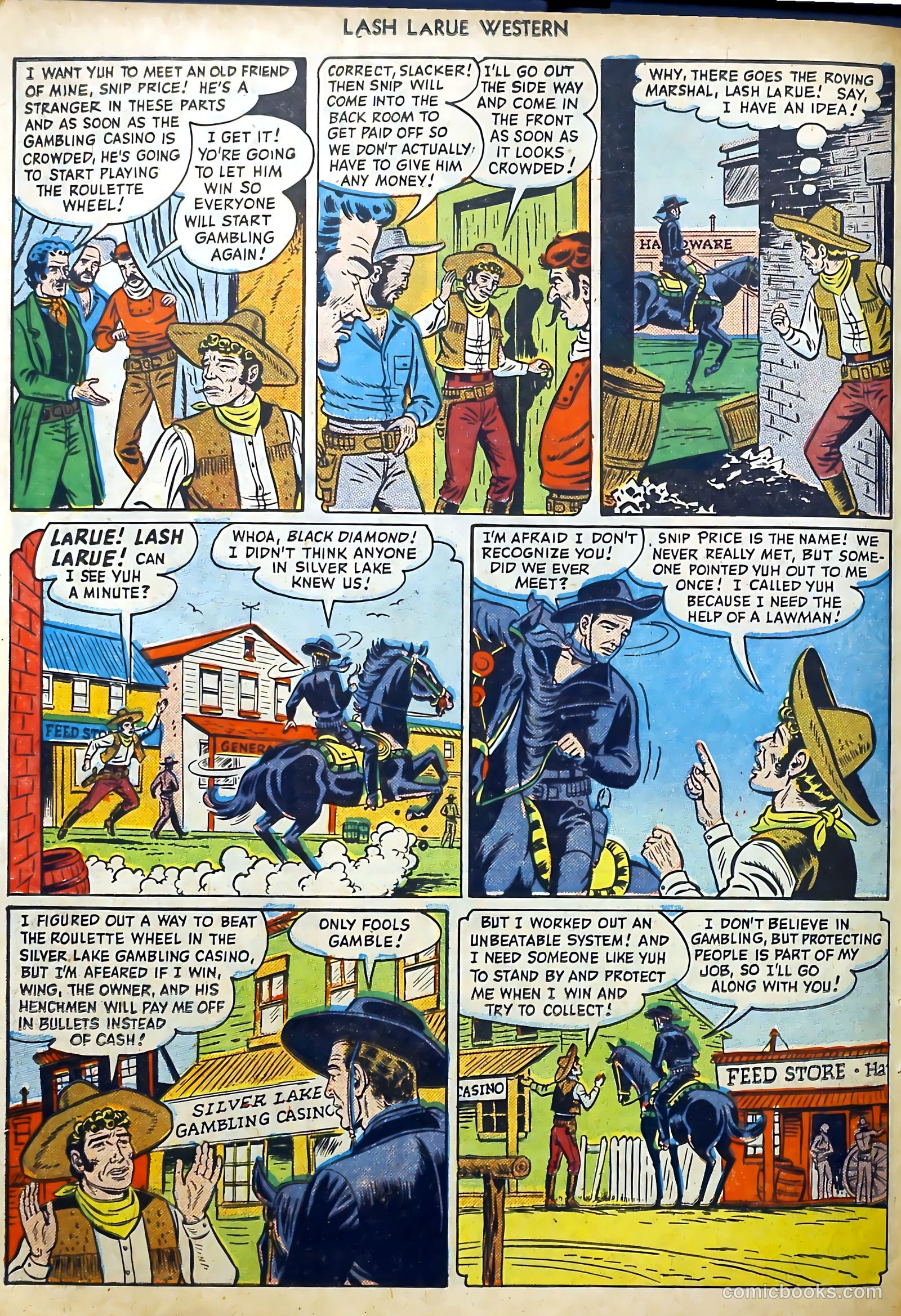 Lash LaRue Western #11 (1950) — page 42 of 52