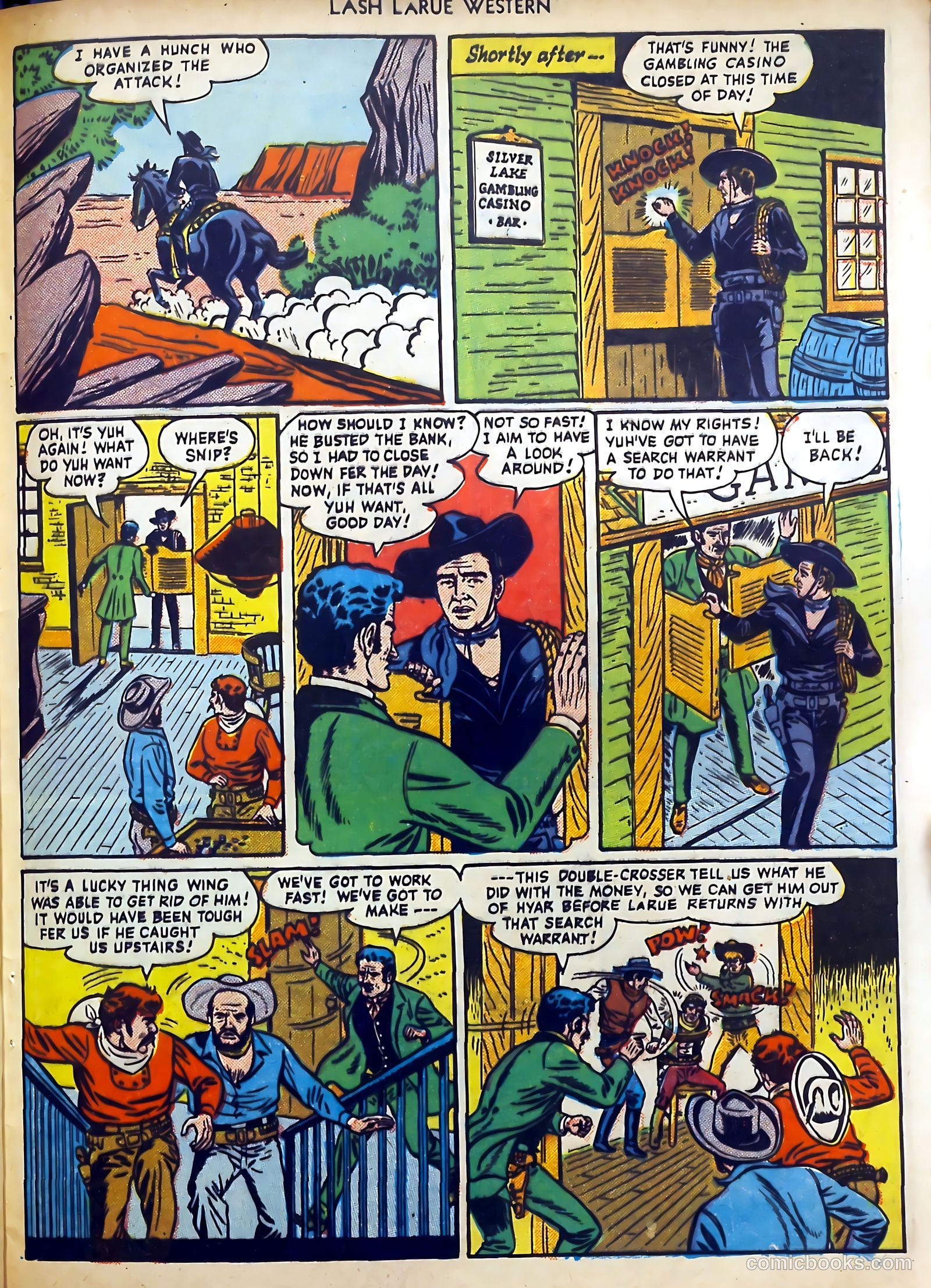 Lash LaRue Western #11 (1950) — page 45 of 52
