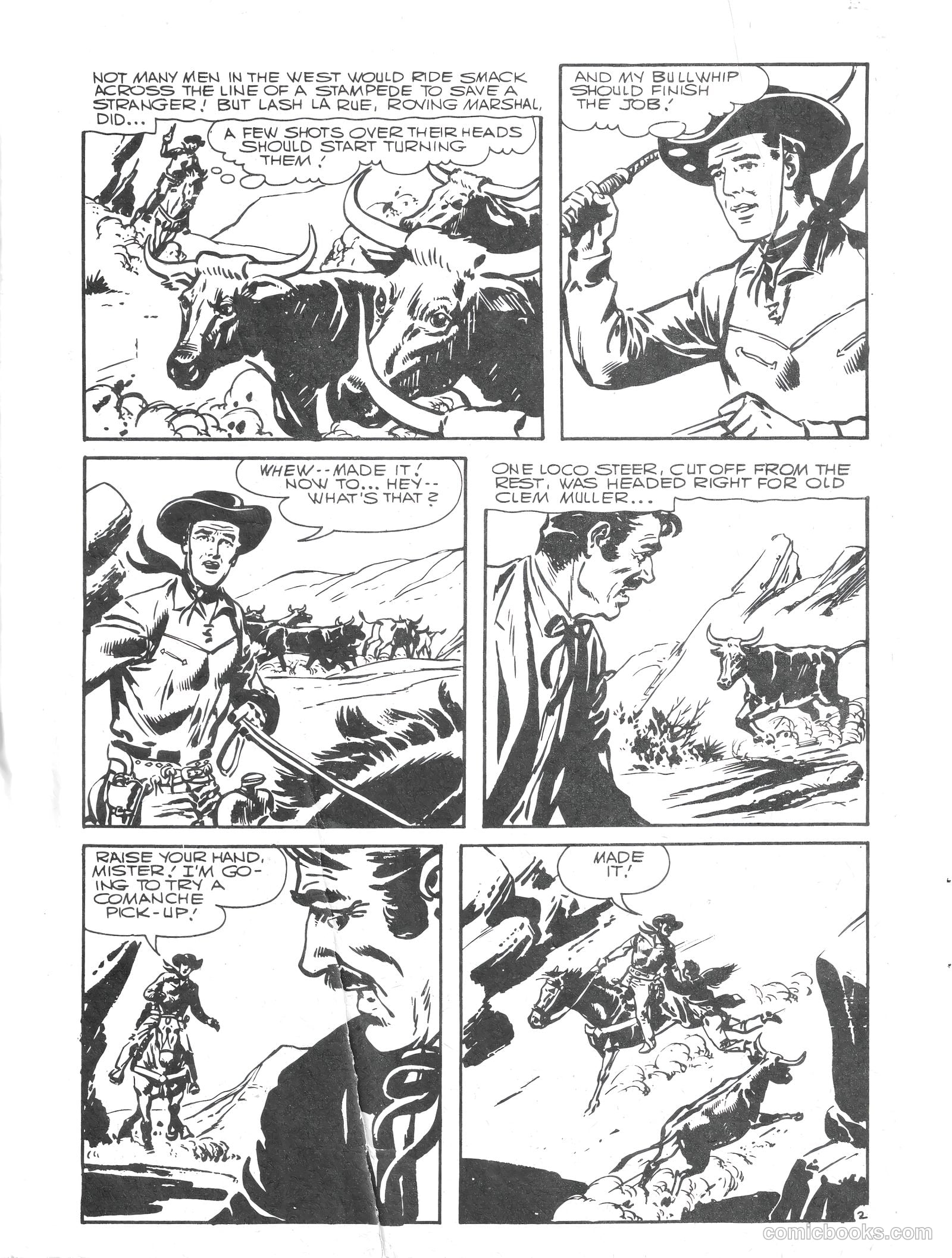 Lash Larue Western #110 (1956) — page 4 of 28